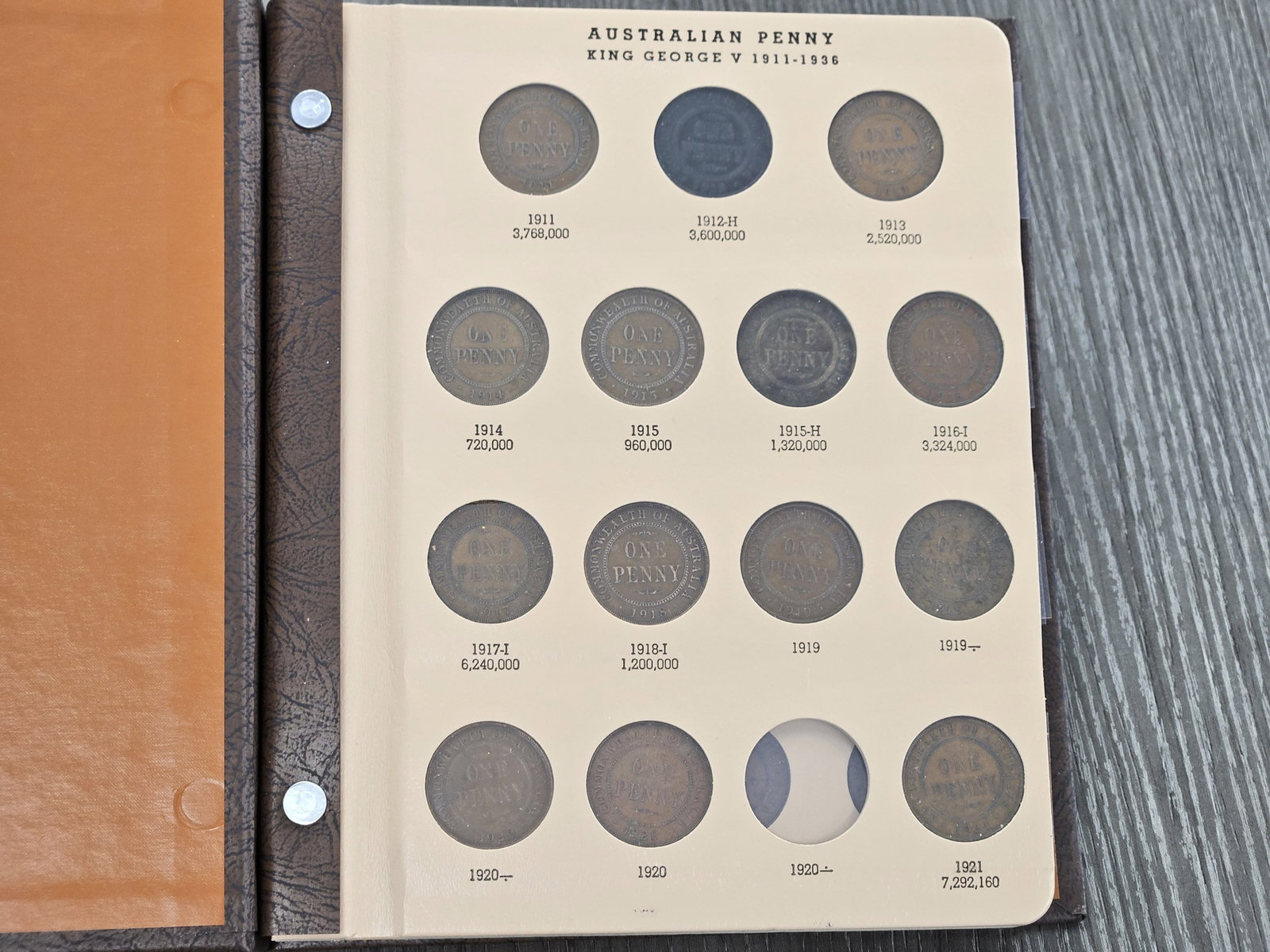 Mostly Filled Australian Penny Dansco Album - 2