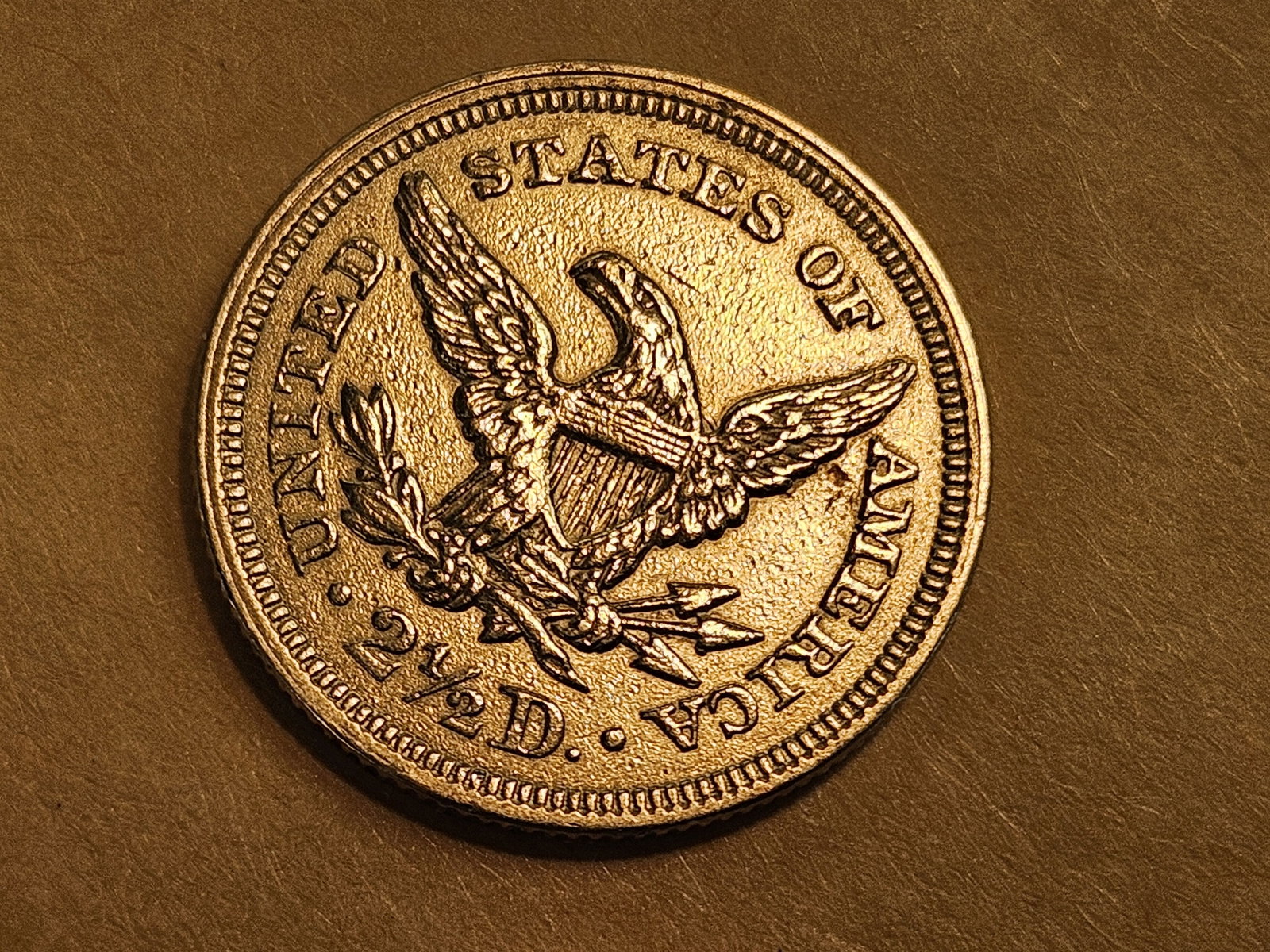 GOLD! Brilliant 1853 Liberty Head 2.5 Dollar Gold Quarter Eagle - 4
