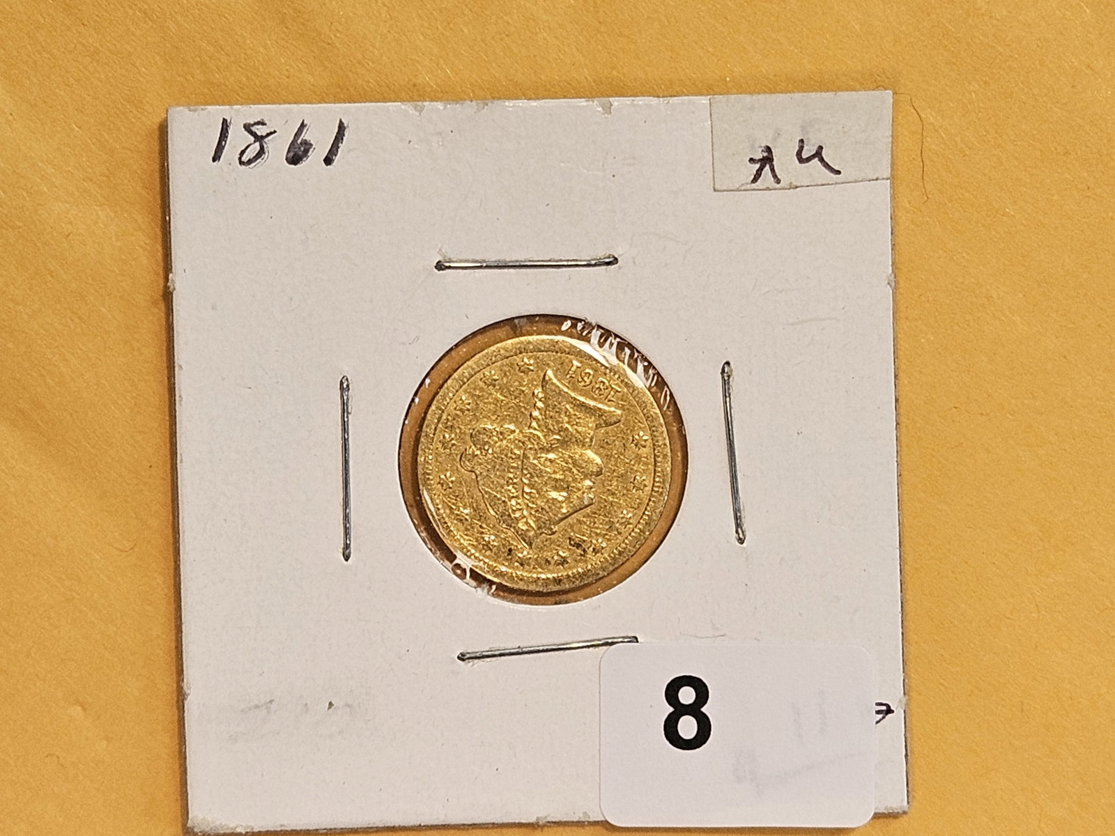 GOLD! 1861 Liberty Head Gold $2.5 Dollar Quarter Eagle - 2