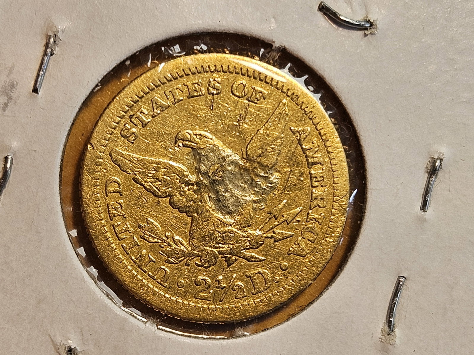 GOLD! 1861 Liberty Head Gold $2.5 Dollar Quarter Eagle - 3