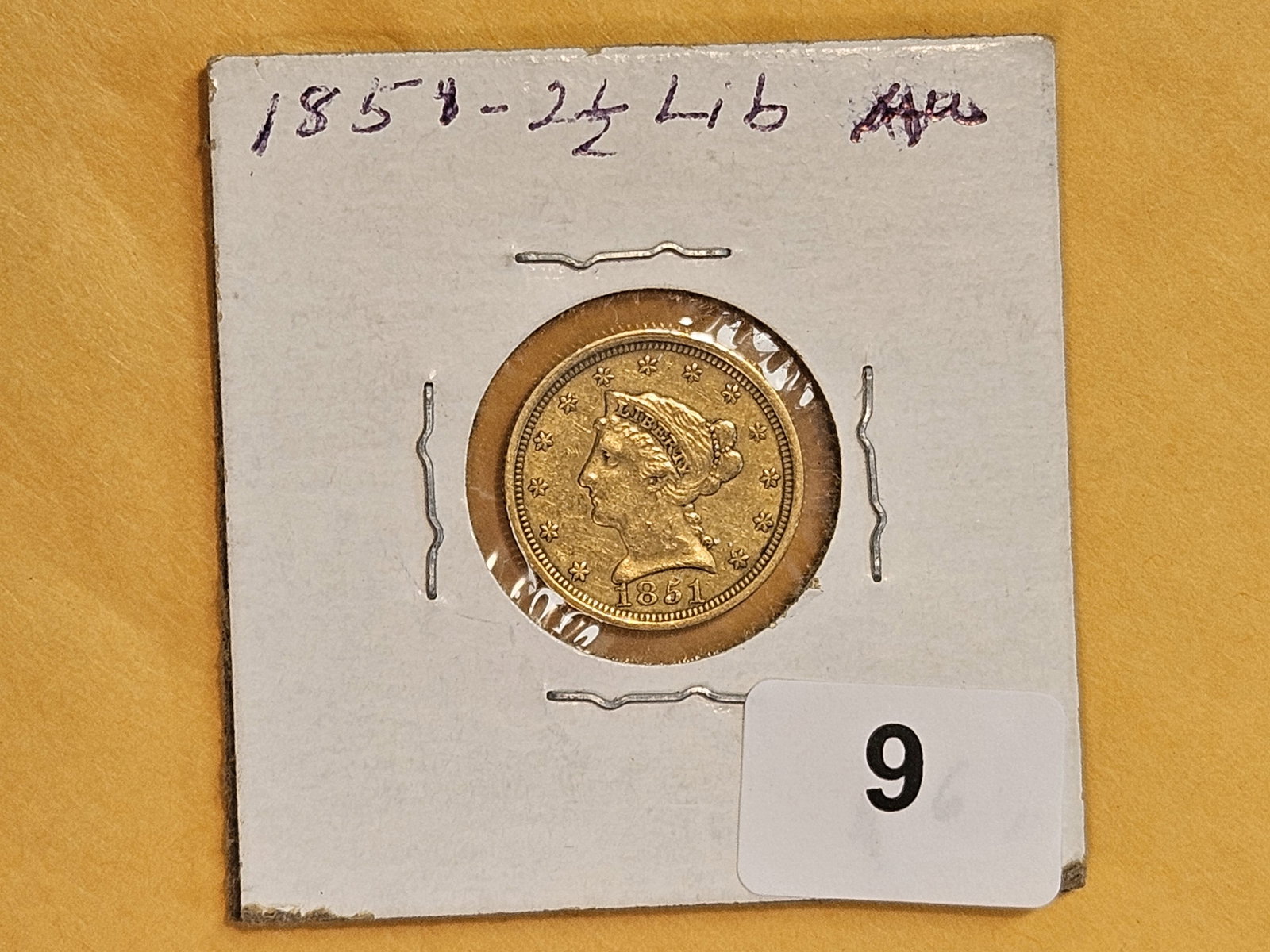 GOLD! 1851 Liberty Head Gold $2.5 Dollar Quarter Eagle - 2