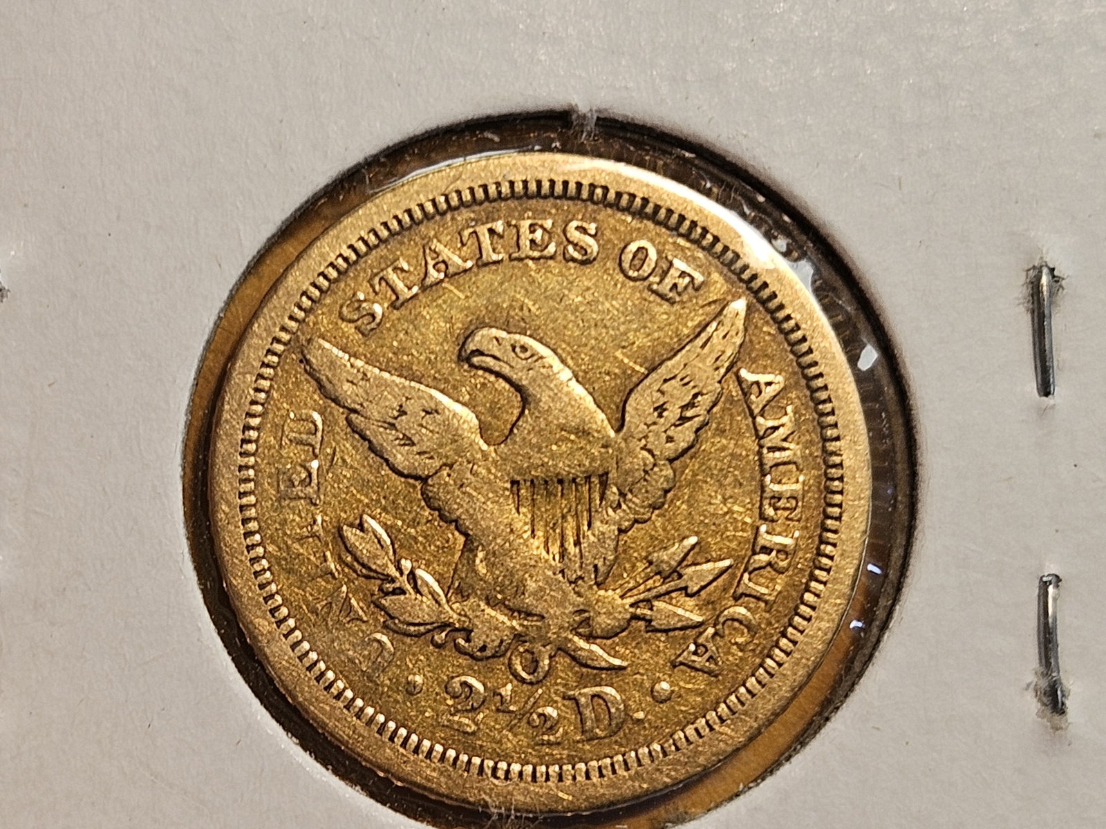 GOLD! 1843-O Liberty Head Gold $2.5 Dollar Quarter Eagle - 3