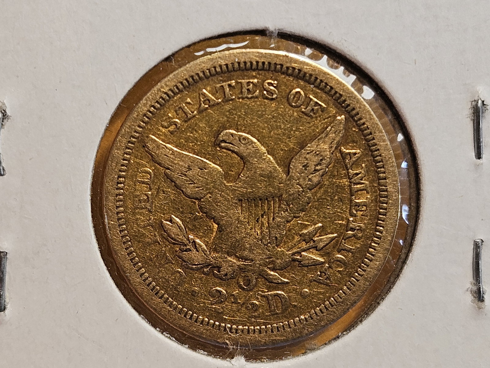GOLD! 1843-O Liberty Head Gold $2.5 Dollar Quarter Eagle - 4