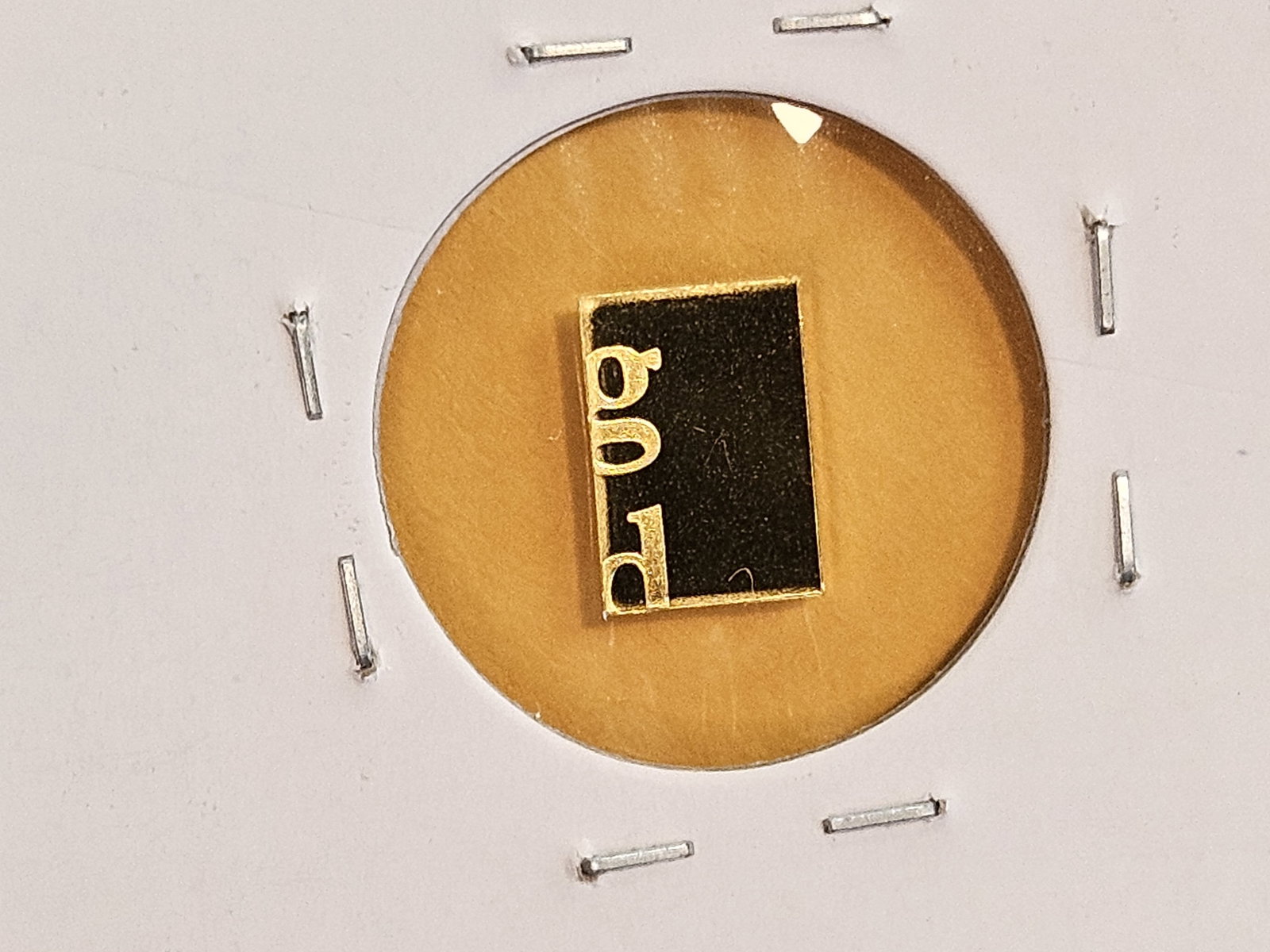 GOLD! Valcambi Suisse One Gram .9999 fine gold bar - 2