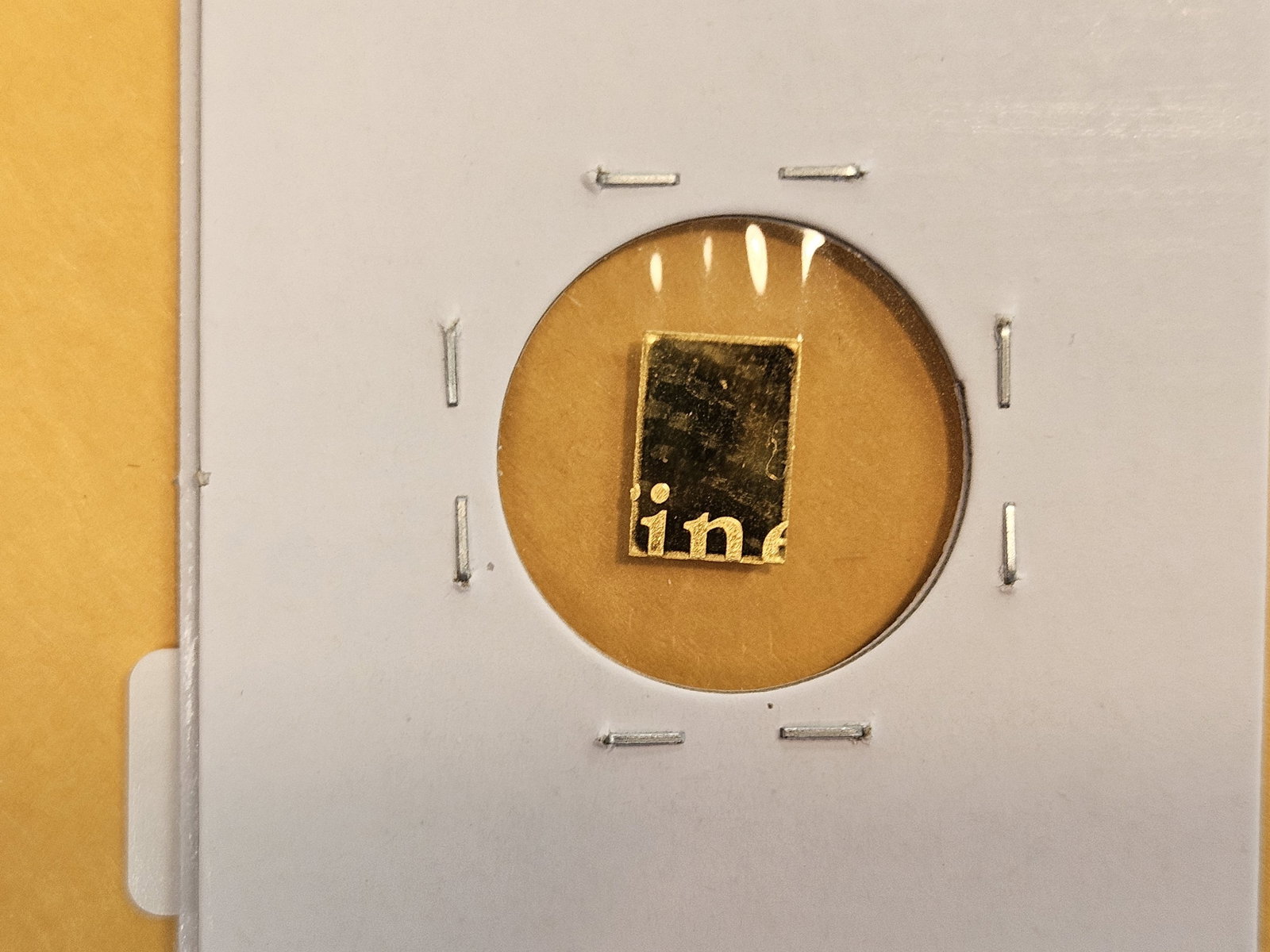 GOLD! Valcambi Suisse One Gram .9999 fine gold bar - 2