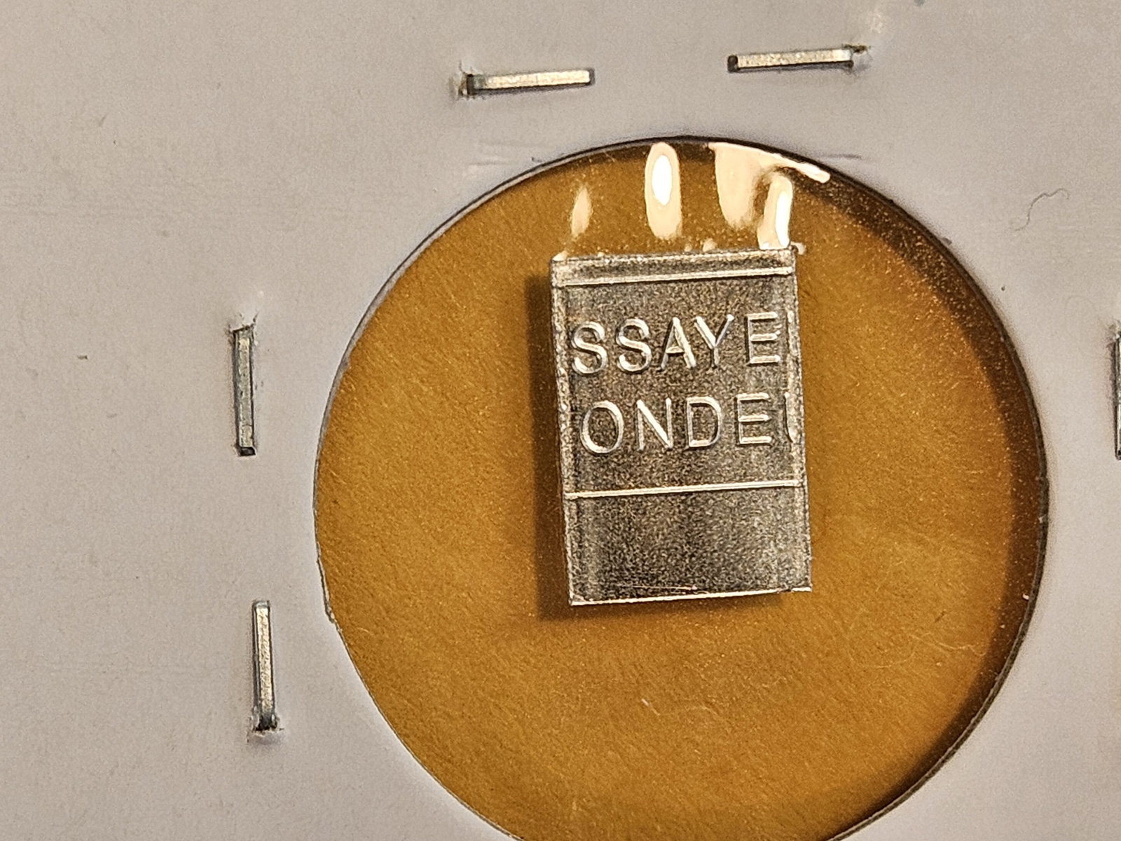 PLATINUM! VALCAMBI Suisse One Gram .9995 Fine Platinum Bar - 3