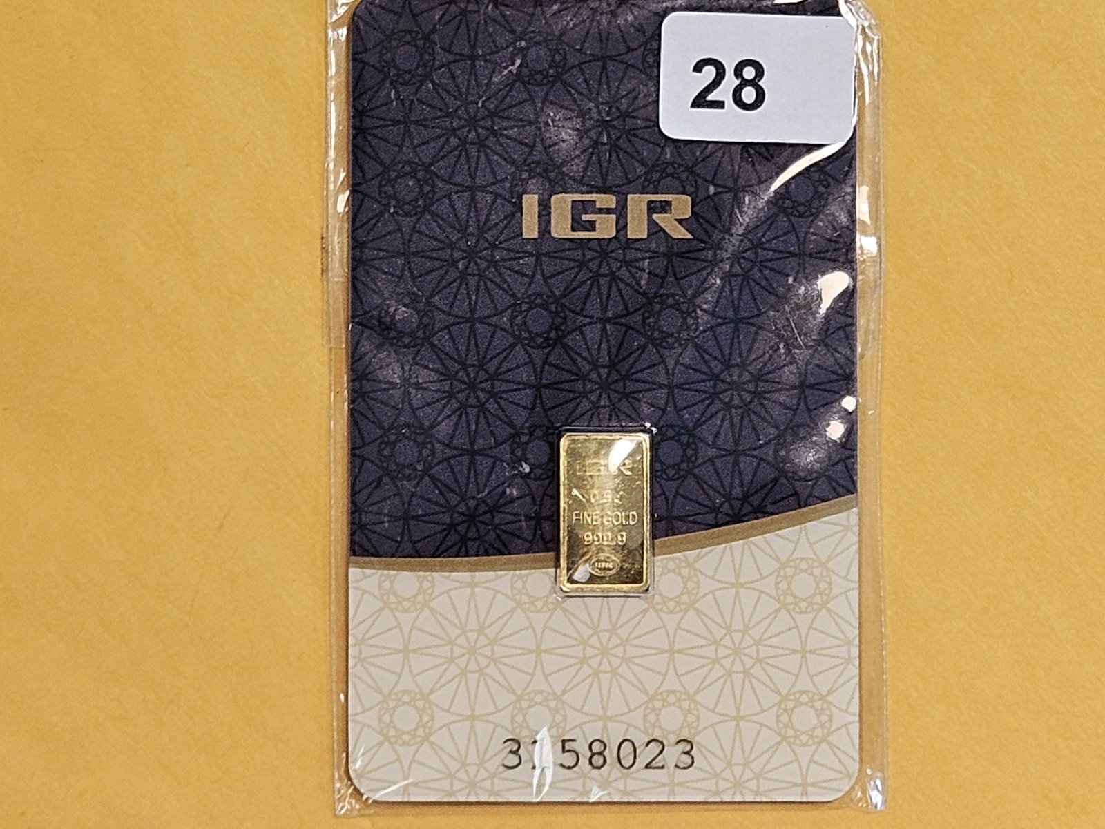 GOLD! IGR One-Half Gram .9999 fine gold bar - 2