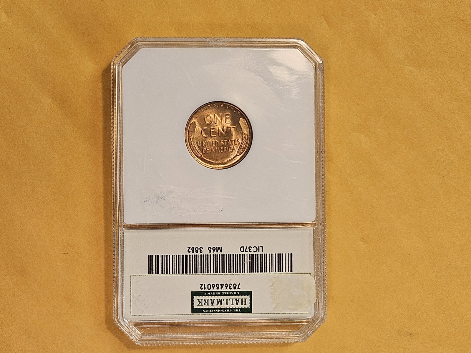 GEM! PCI 1937-D Wheat cent in Mint State 65 RED - 3