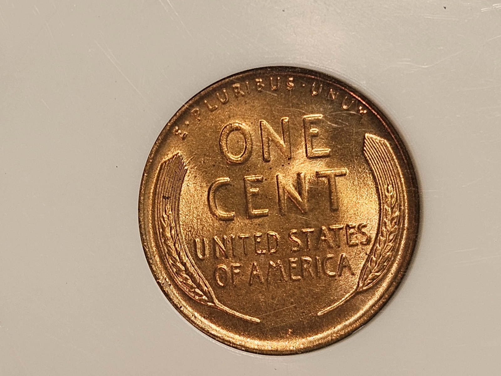 GEM! PCI 1937-D Wheat cent in Mint State 65 RED - 4