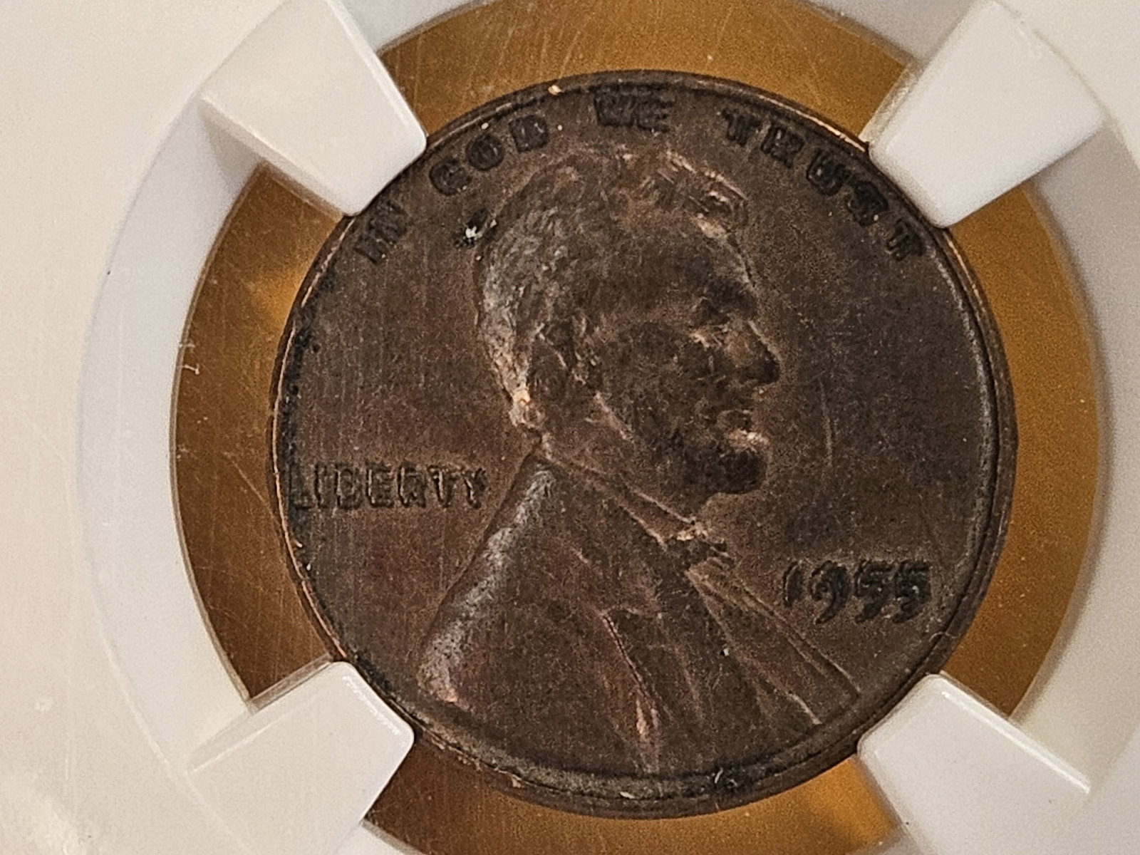 *** HIGHLIGHT *** KEY VARIETY! NGC 1955 DOUBLED DIE OBVERSE Wheat cent in AU-Details!! - 5