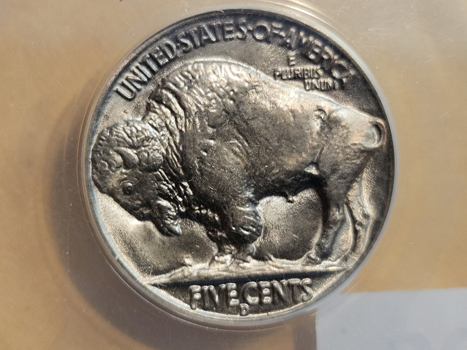 VARIETY! GEM! ANACS 1938-D/D Buffalo nickel in Mint State 65 - 4