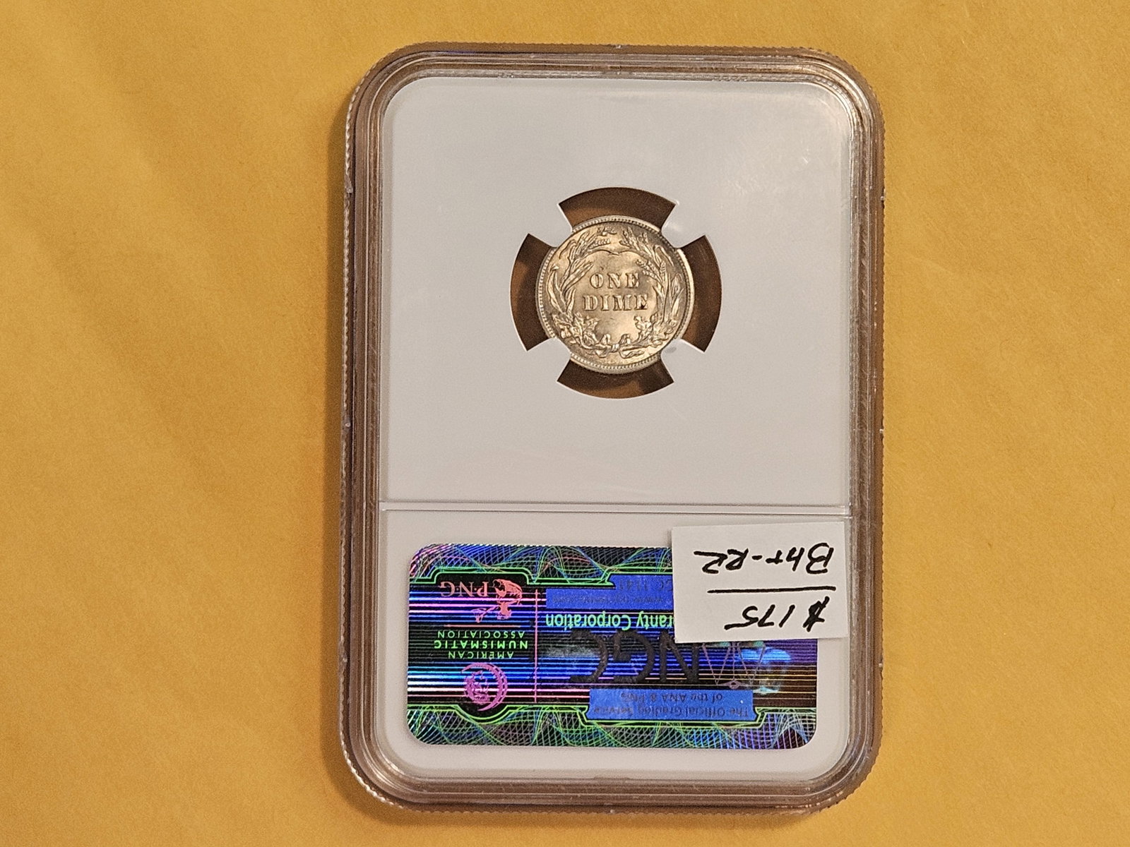 NGC 1914 Barber Dime in Mint State 62 - 5