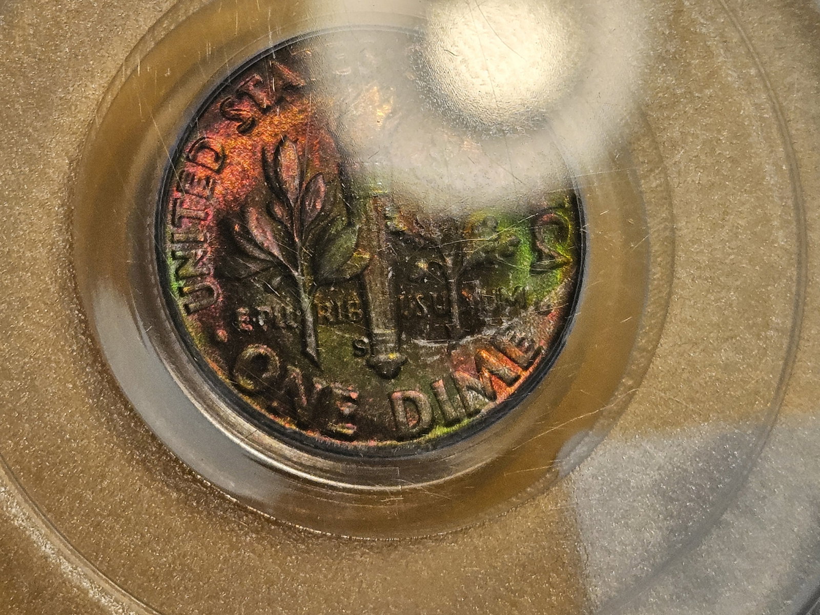 GEM! OGH! Toned PCGS 1946-S silver Roosevelt Dime in Mint State 66 - 12