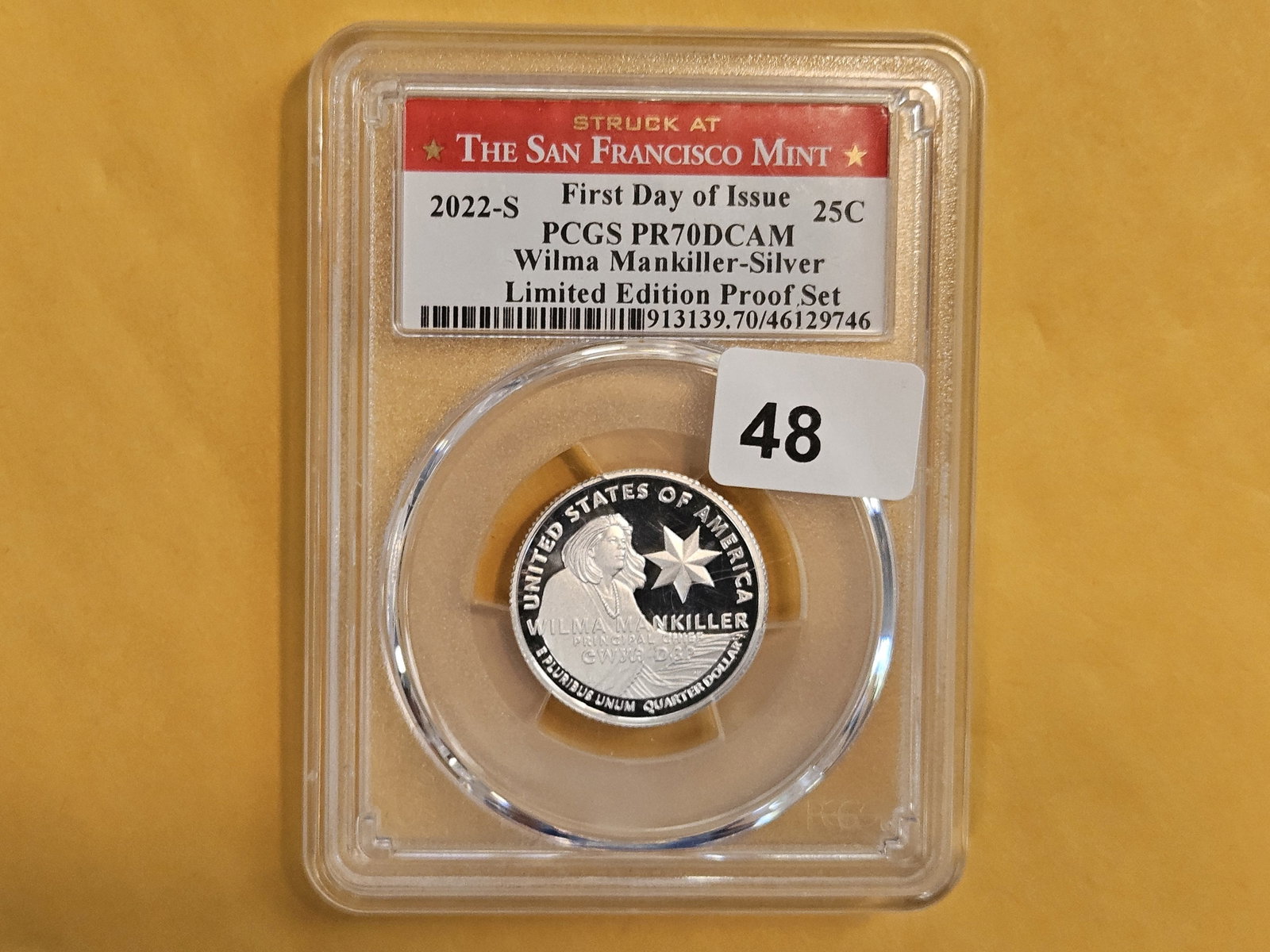 PERFECT! PCGS 2022-S SILVER Washington Quarter in Proof 70 Deep Cameo - 2
