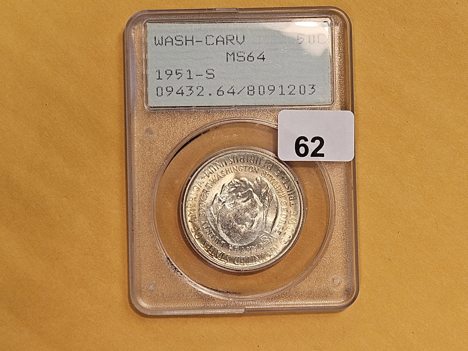 PCGS OGH 1951-S Commemorative silver half dollar in Mint State 64 - 2