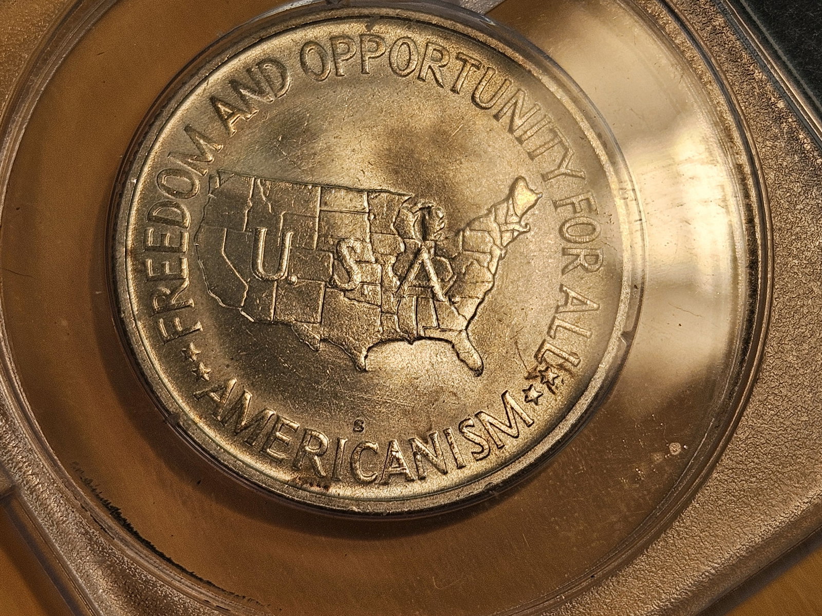 PCGS OGH 1951-S Commemorative silver half dollar in Mint State 64 - 6