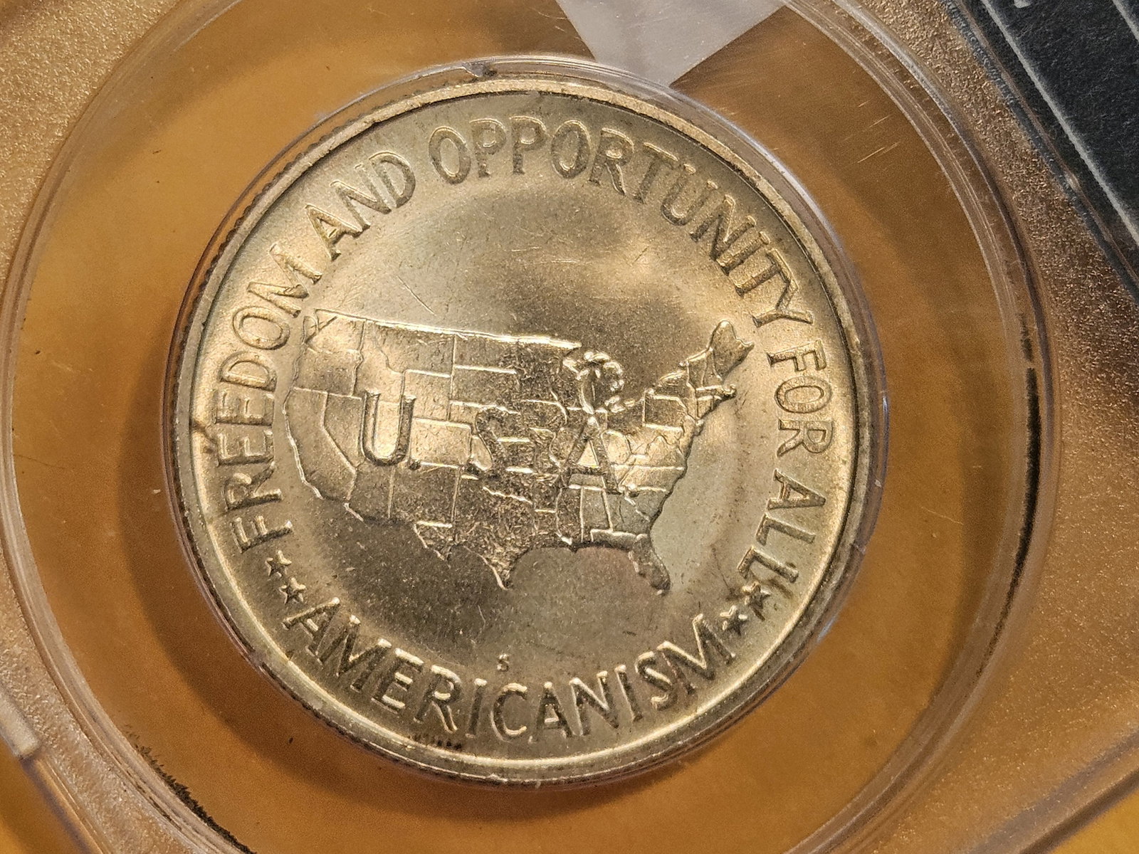 PCGS OGH 1951-S Commemorative silver half dollar in Mint State 64 - 7