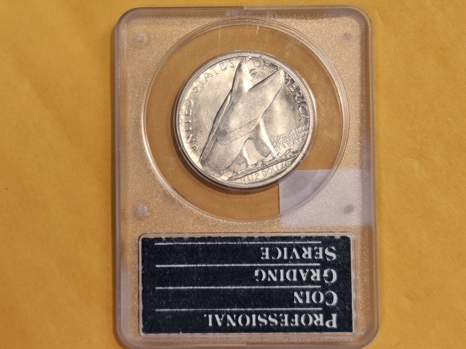 PCGS OGH 1936 Bridgeport Commemorative silver half dollar in Mint State 63 - 3