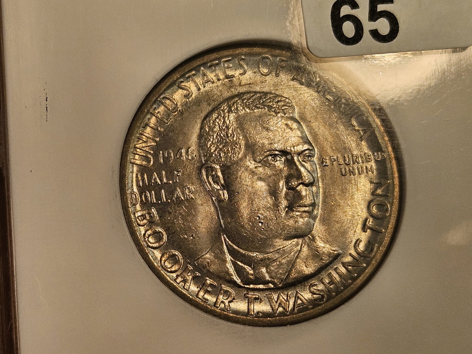 GEM! NGC 1946 Commemorative silver Half Dollar in Mint State 65 - 4