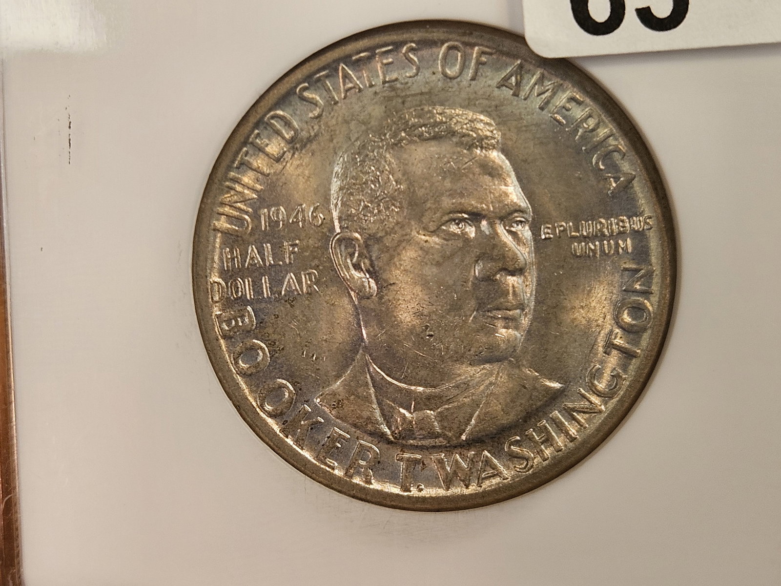 GEM! NGC 1946 Commemorative silver Half Dollar in Mint State 65 - 5