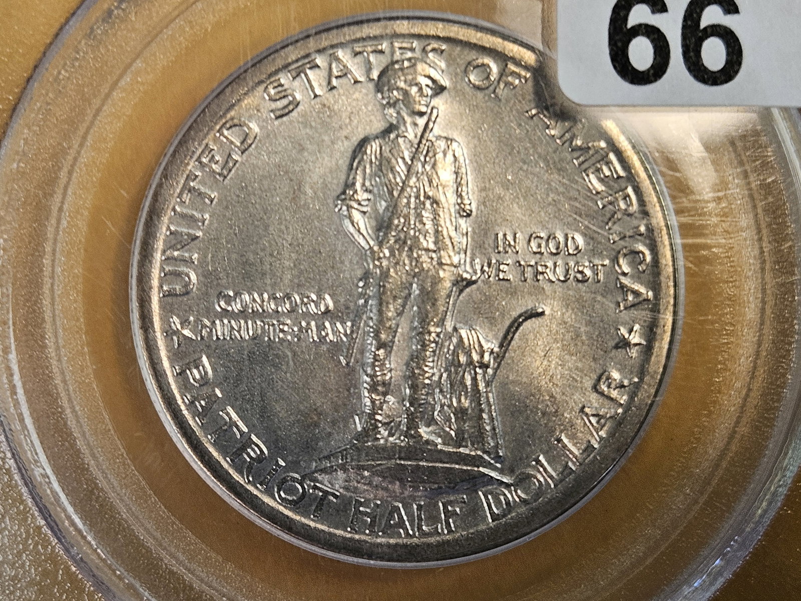 PCGS OGH 1925 Lexington Commemorative Silver Half Dollar in Mint State 64 (1 of 5)