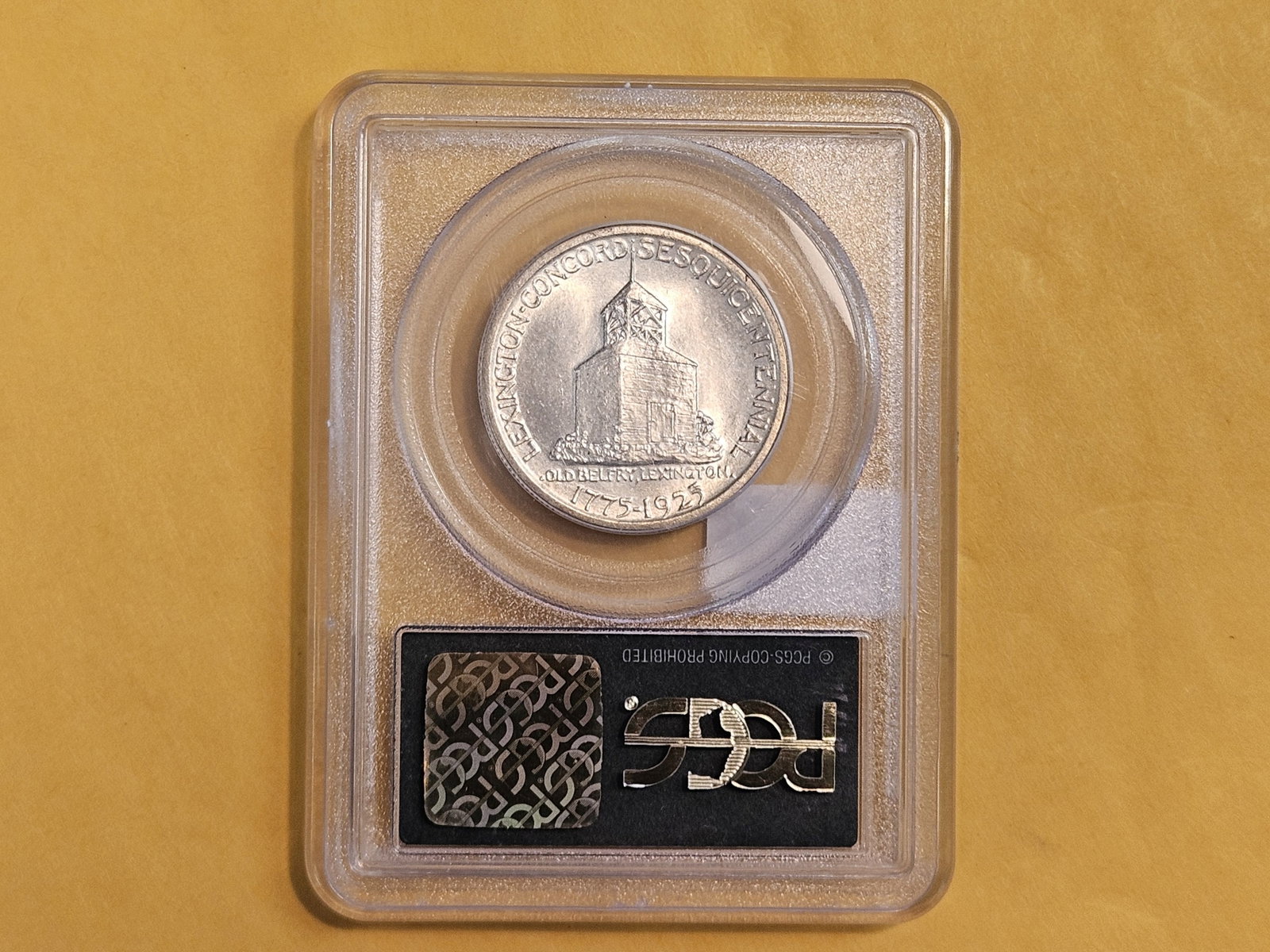 PCGS OGH 1925 Lexington Commemorative Silver Half Dollar in Mint State 64 - 4