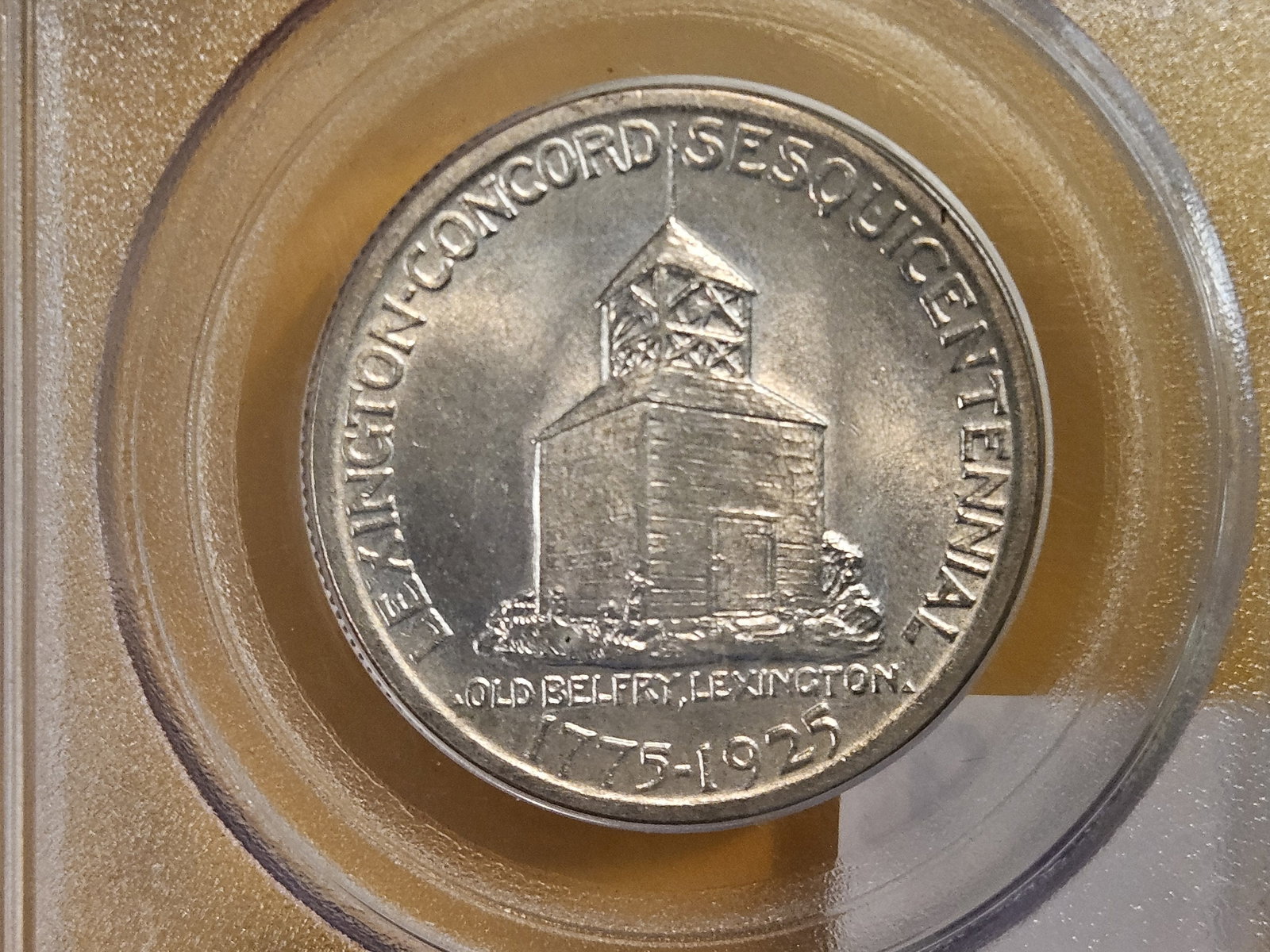 PCGS OGH 1925 Lexington Commemorative Silver Half Dollar in Mint State 64 - 5