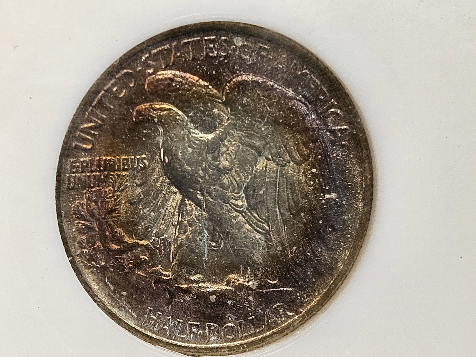 PCI 1944 Walking Liberty silver Half Dollar in Brilliant About Uncirculated 55 - 9