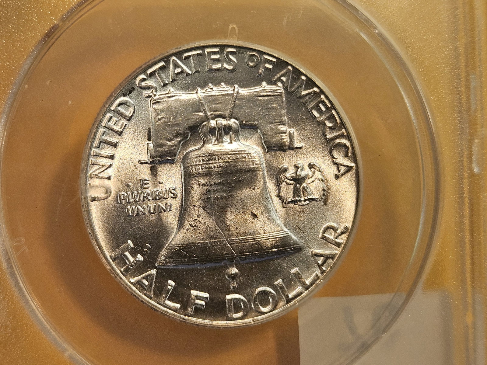 VARIETY! ANACS BUGS BUNNY 1955 Franklin half Dollar in Mint State 63 - 9