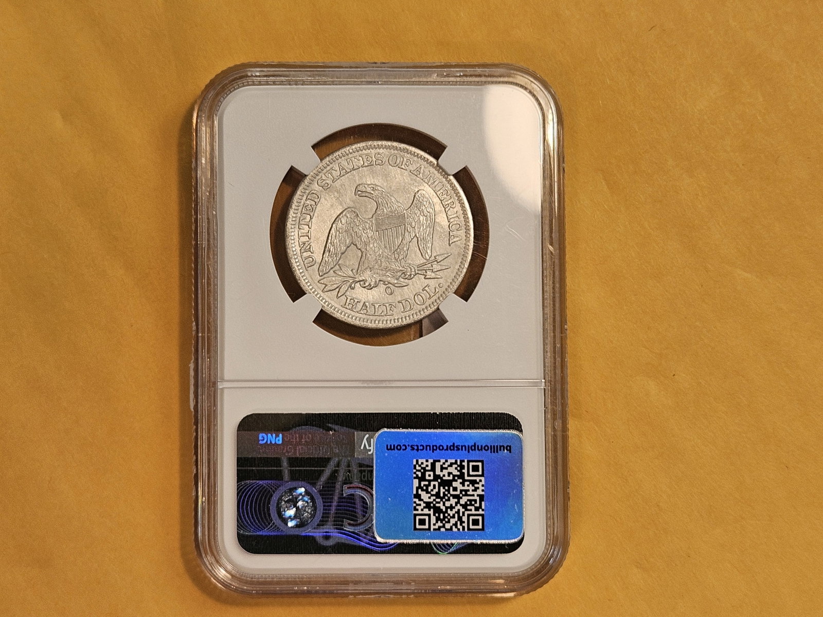 ** Shipwreck Coin ** NGC 1858-O Seated Liberty silver Half Dollar in About Uncirculated plus - de... - 7