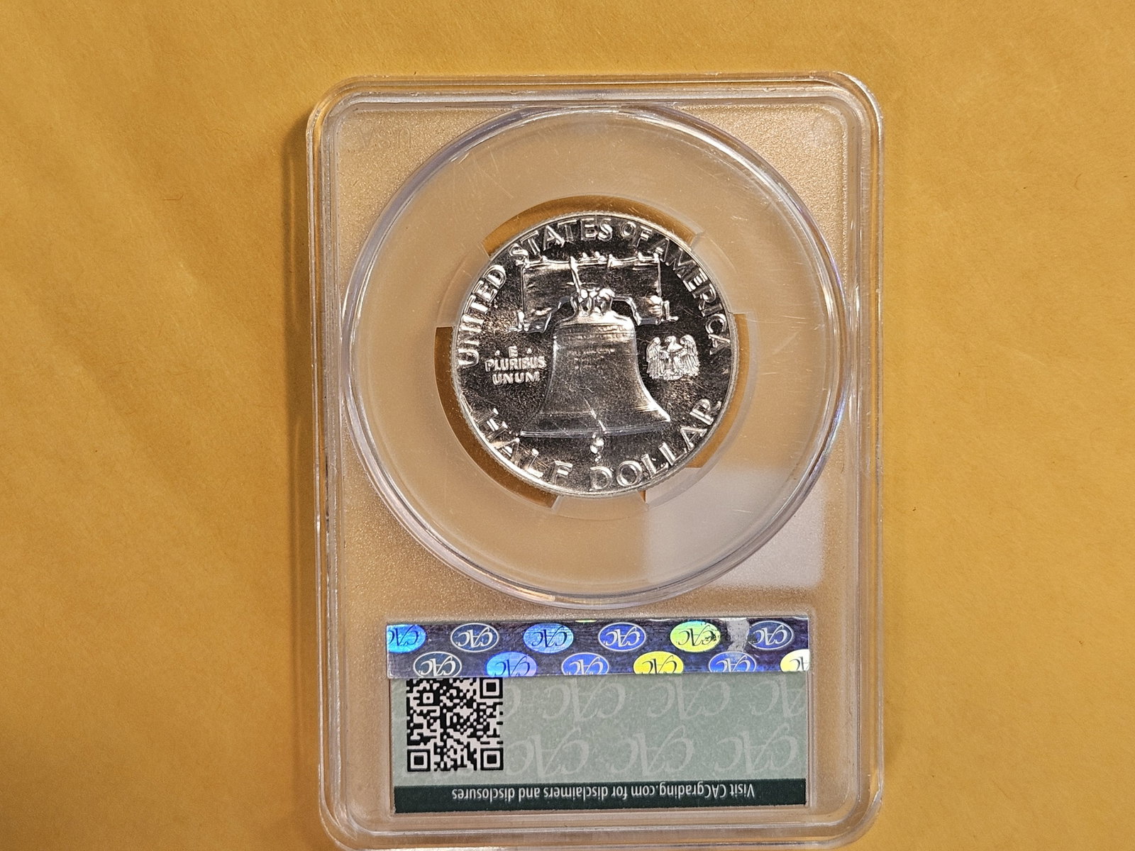 CACG 1963 Franklin silver Half Dollar in Proof 64 - 3