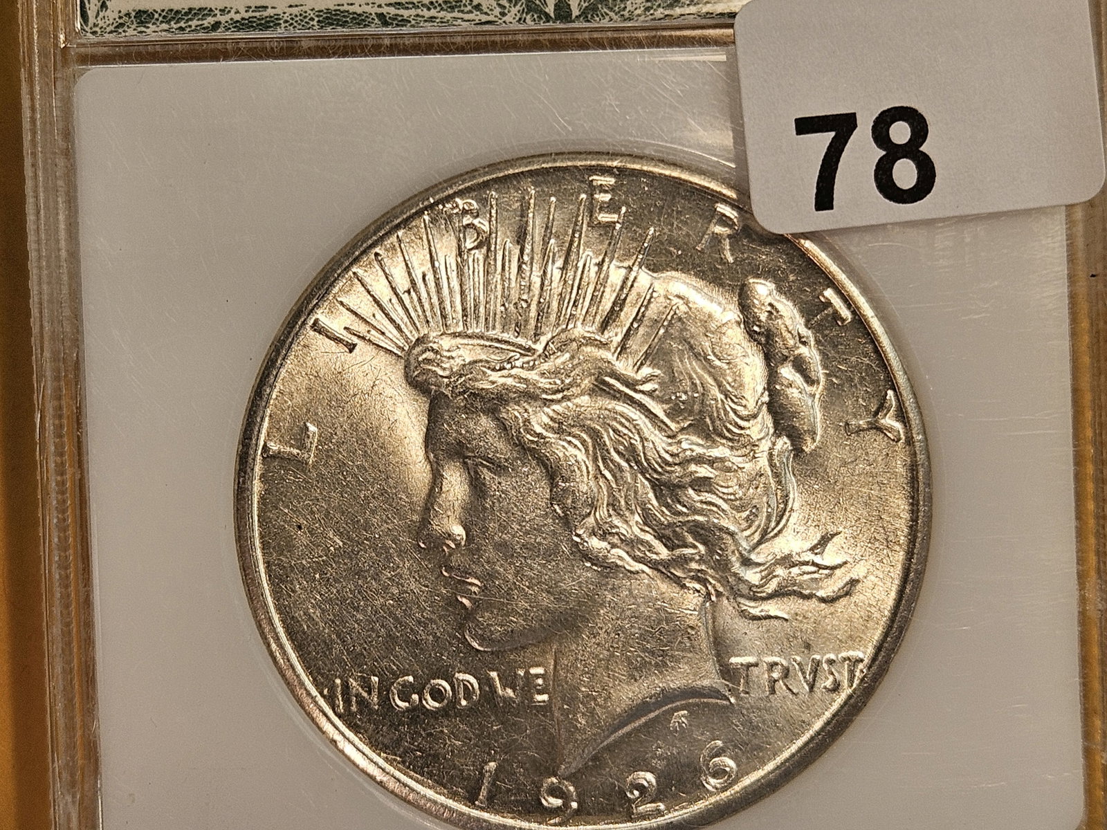 PCI 1926-S Peace Silver Dollar in Brilliant About Uncirculated - 55: Fantastic luster!