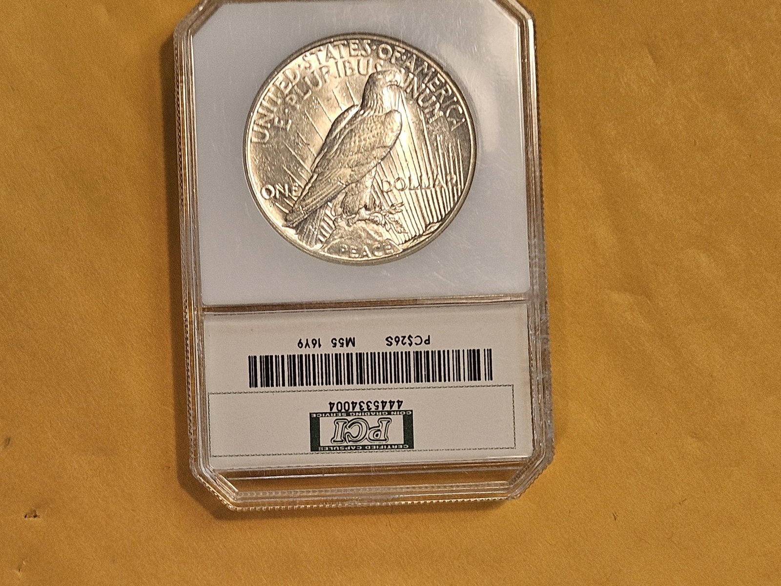 PCI 1926-S Peace Silver Dollar in Brilliant About Uncirculated - 55 - 3