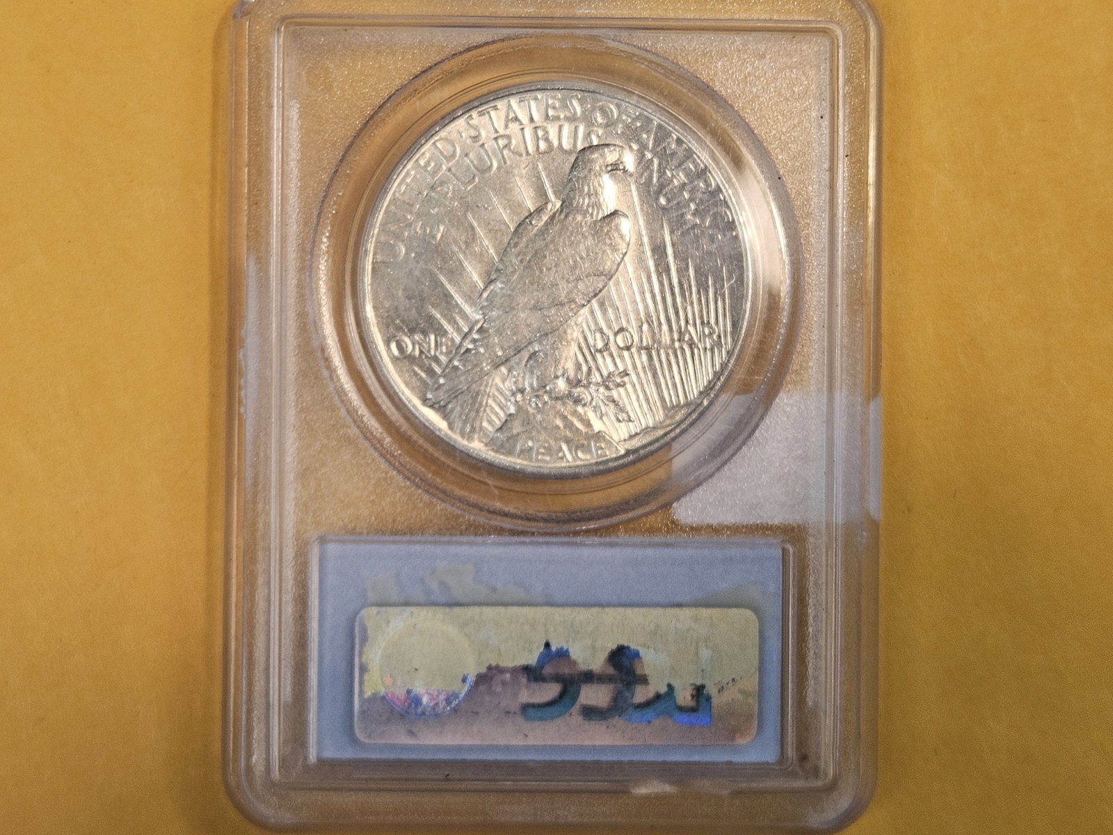 PCGS 1935 Peace Silver Dollar in Bright About Uncirculated - 53 - 3