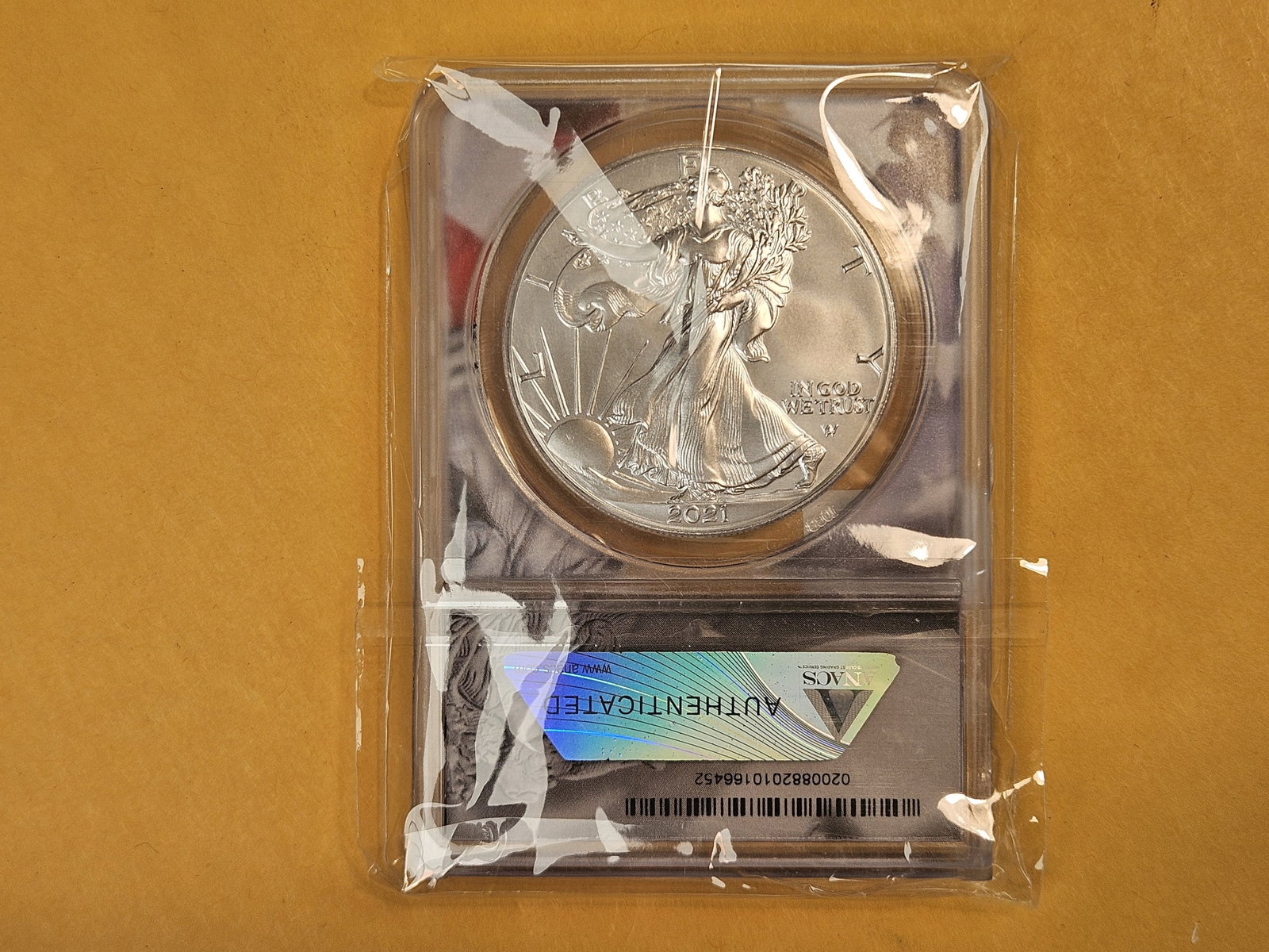 PERFECT! ANACS 2021 American Silver Eagle in Mint State 70 - 2