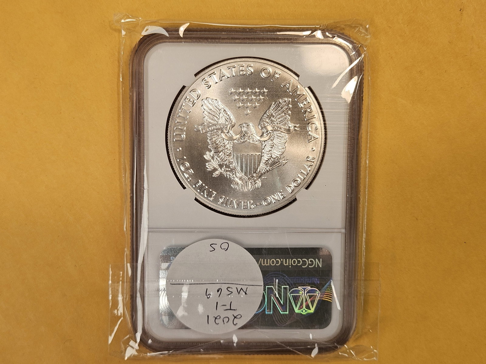 NGC 2021 American Silver Eagle in Mint State 69 - 2