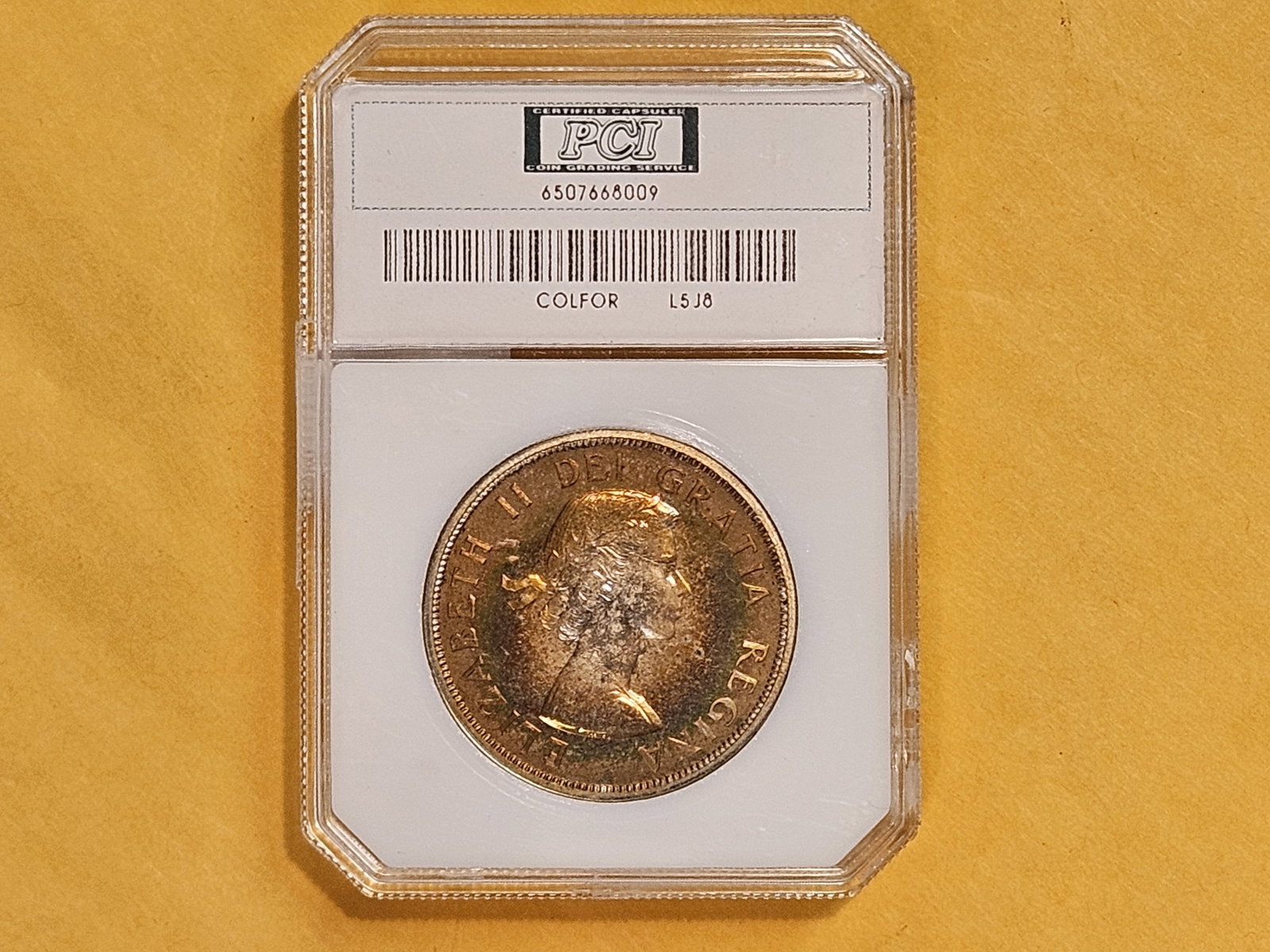 GEM! PCI 1963 Canada silver Dollar in Mint State 65 Prooflike - 7
