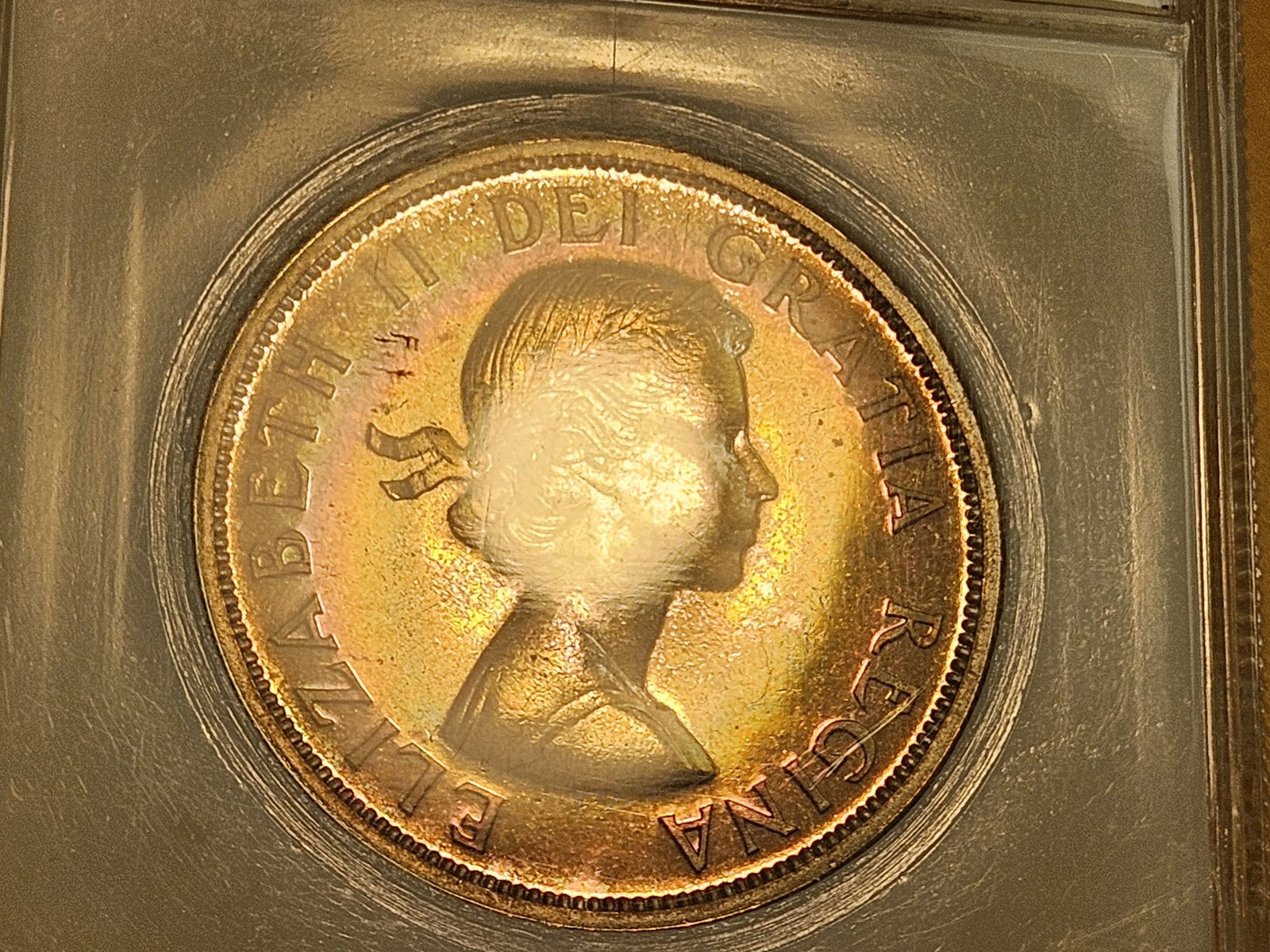 GEM! PCI 1963 Canada silver Dollar in Mint State 65 Prooflike - 9