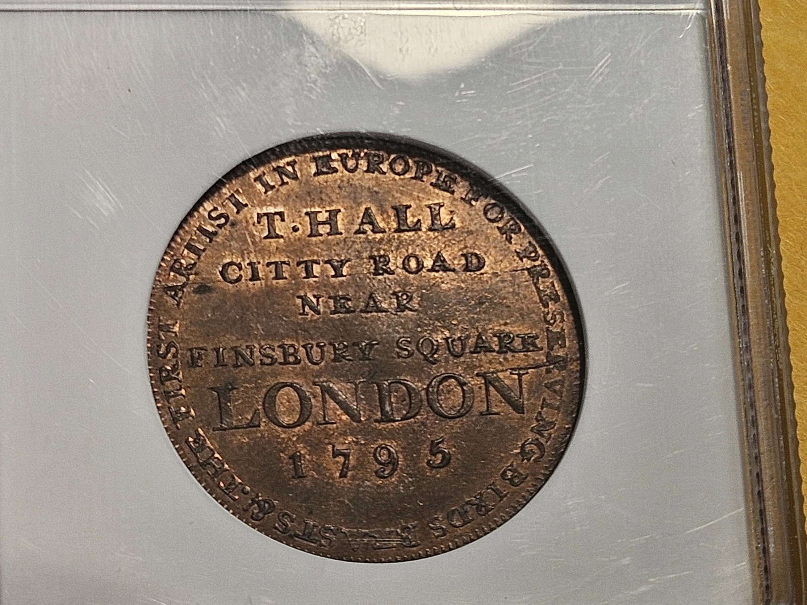 CONDER! NGC 1795 Conder Token in Mint State 63 Red-Brown - 12