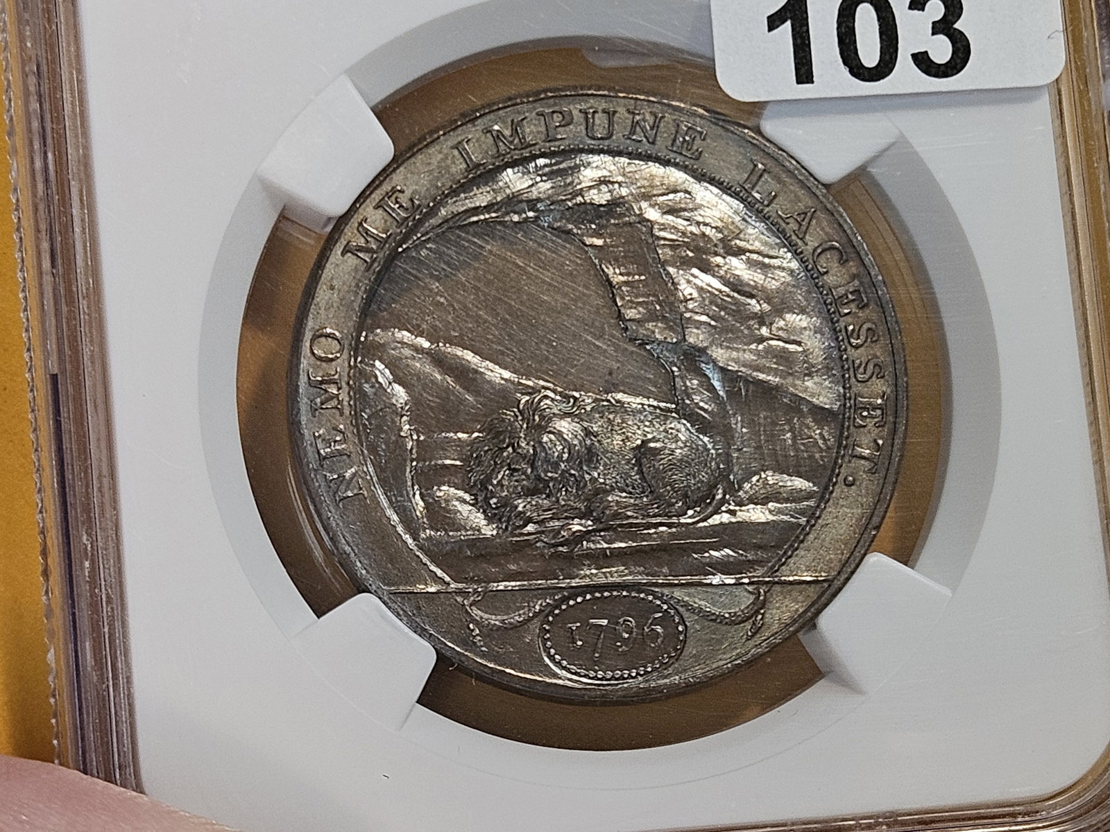 CONDER! NGC 1796 Conder Token in Mint State 63 Brown Prooflike! - 11