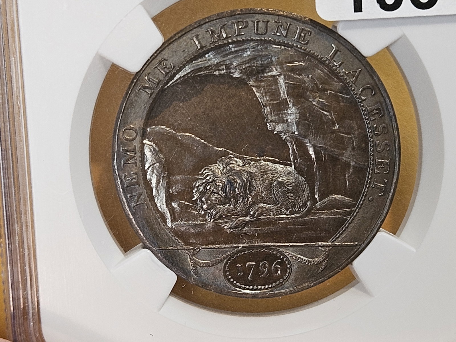 CONDER! NGC 1796 Conder Token in Mint State 63 Brown Prooflike! - 12