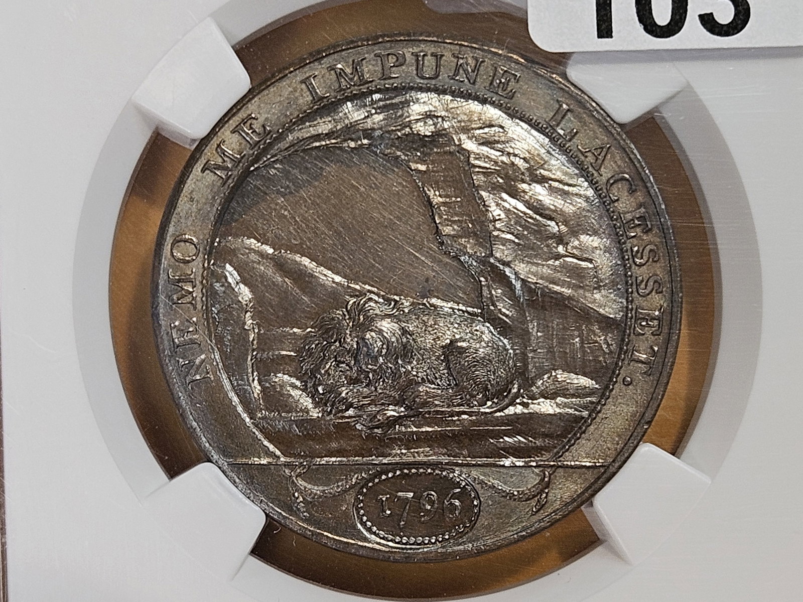 CONDER! NGC 1796 Conder Token in Mint State 63 Brown Prooflike!: One dealer called it a "bronzed Proof". STUNNING piece! Great Britain. D & H 20 one penny. Warwickshire - Birmingham. E. Promis to pay. STELLAR Luster and Reflectivity!