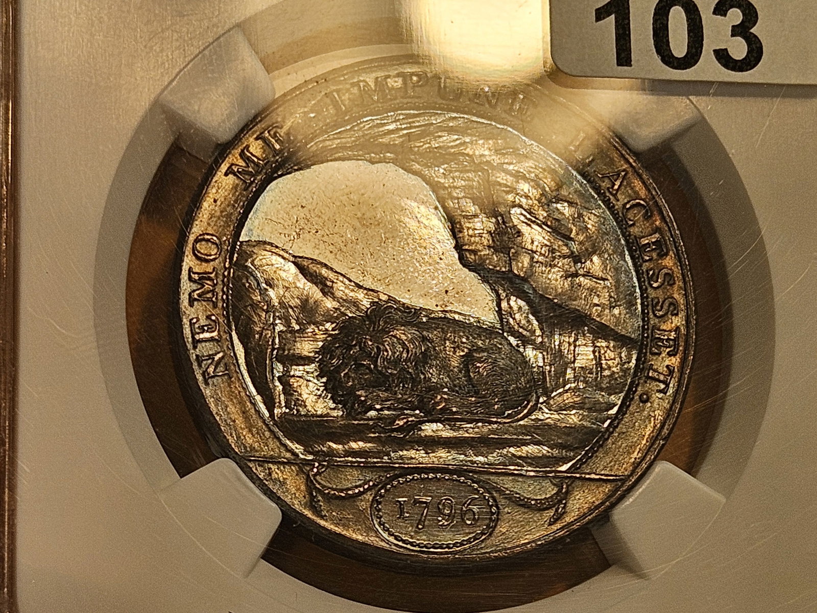 CONDER! NGC 1796 Conder Token in Mint State 63 Brown Prooflike! - 6