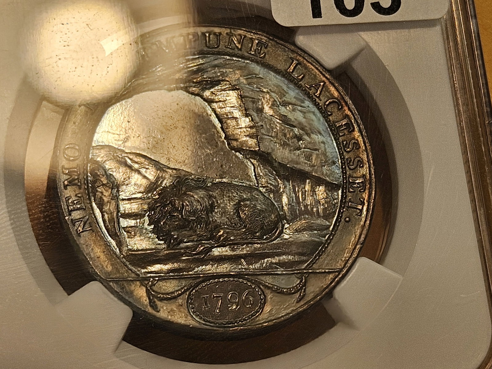CONDER! NGC 1796 Conder Token in Mint State 63 Brown Prooflike! - 9