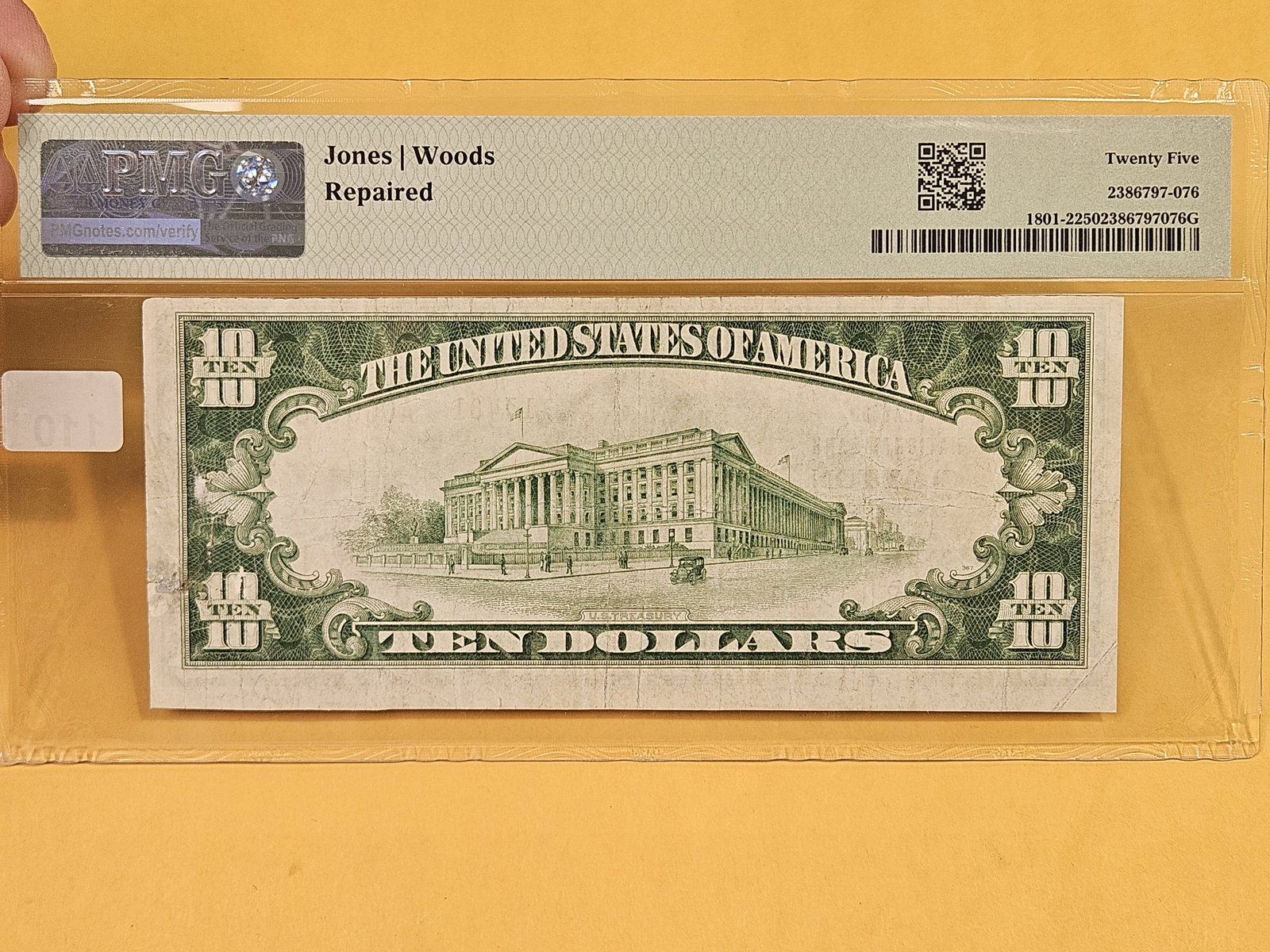 PMG Series of 1929 Ten Dollar National Currency in Very Fine - 25 - 2