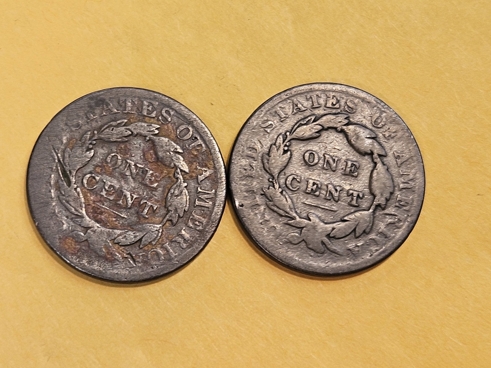 1832 and 1833 Coronet Head Large Cents - 3