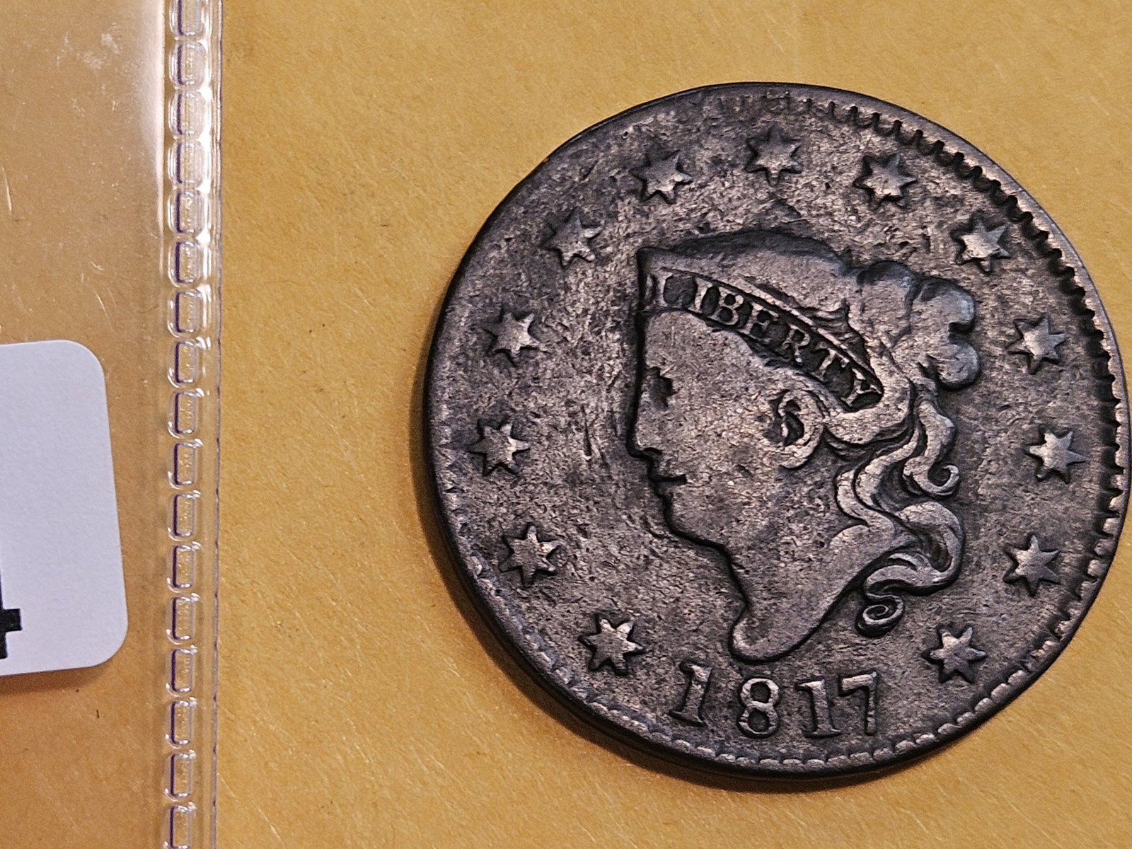 1817 Coronet Head Large Cent: In Fine