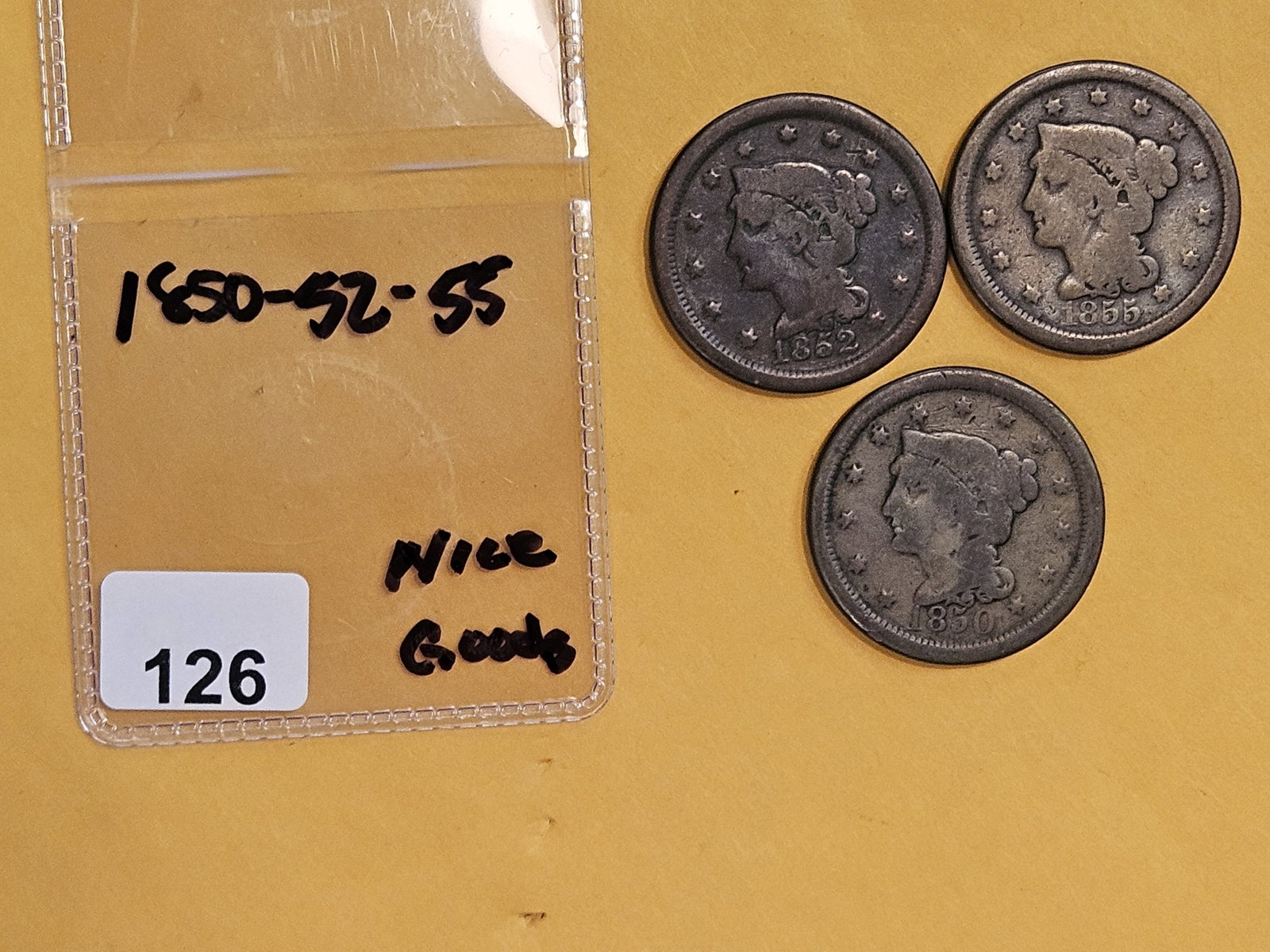 Three Braided Hair Large cents in Good - 2