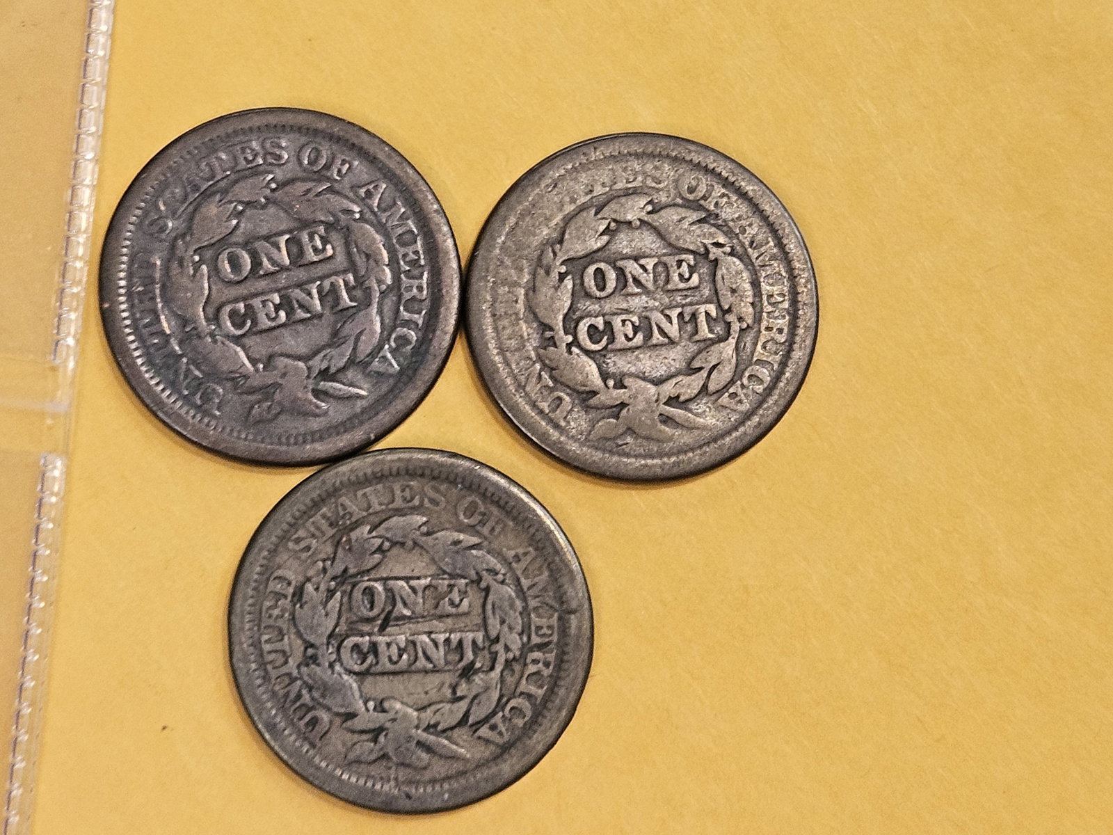 Three Braided Hair Large cents in Good - 3