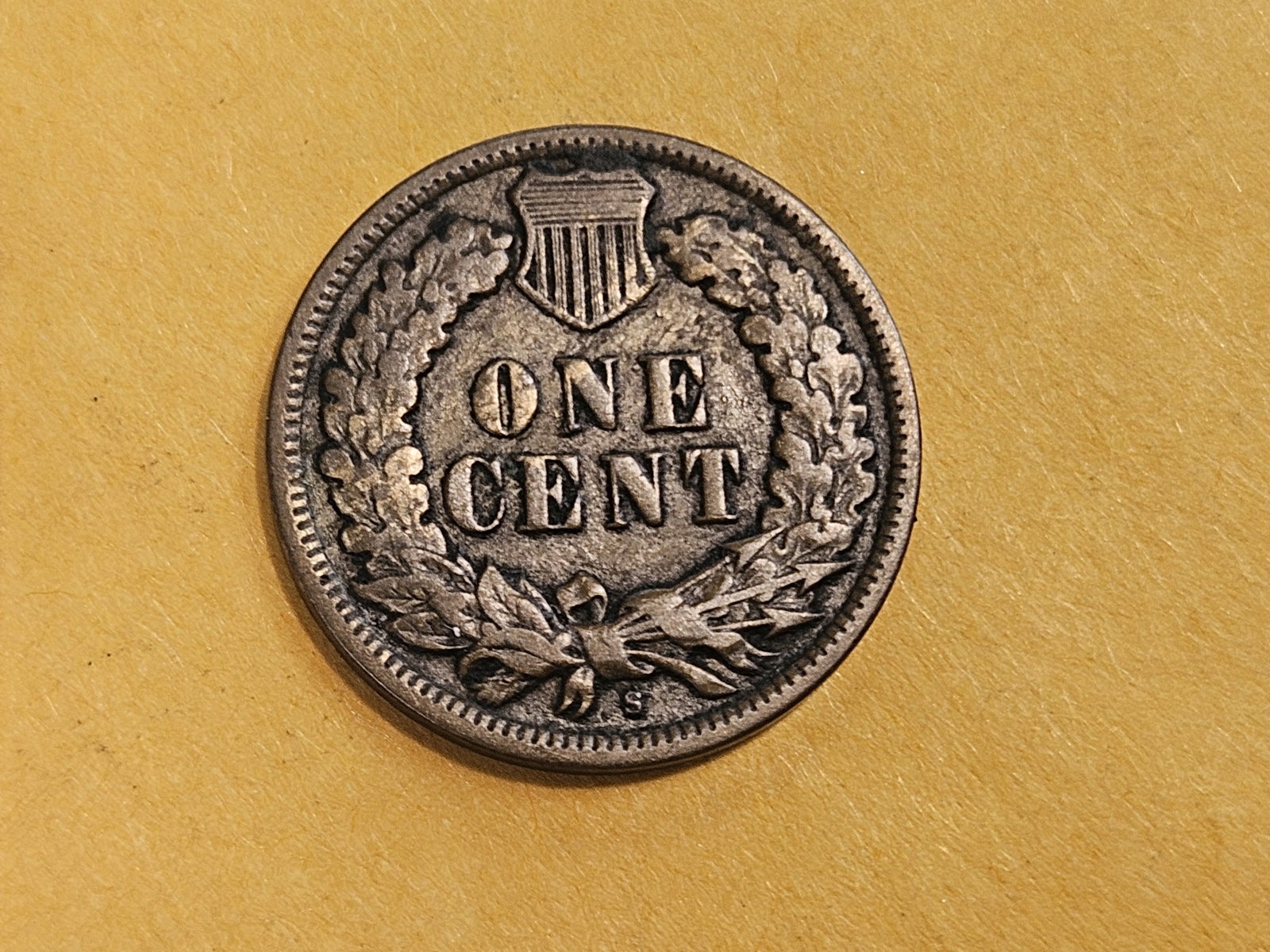 * Semi-key 1908-S Indian Cent in Very Fine - 3